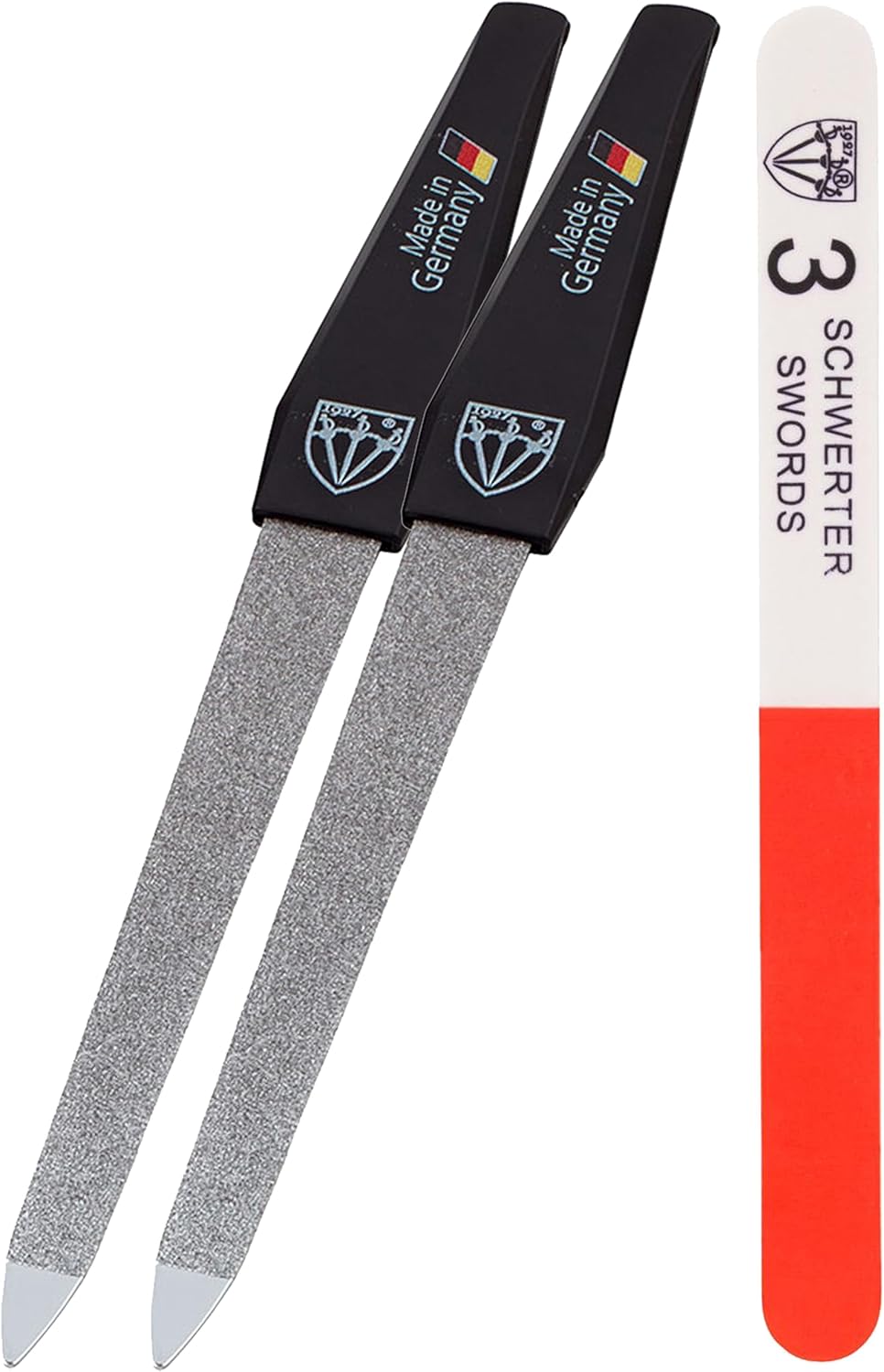 3 Swords Germany - Sapphire Metal Nail File Set 2 Pieces with 1 Piece 
