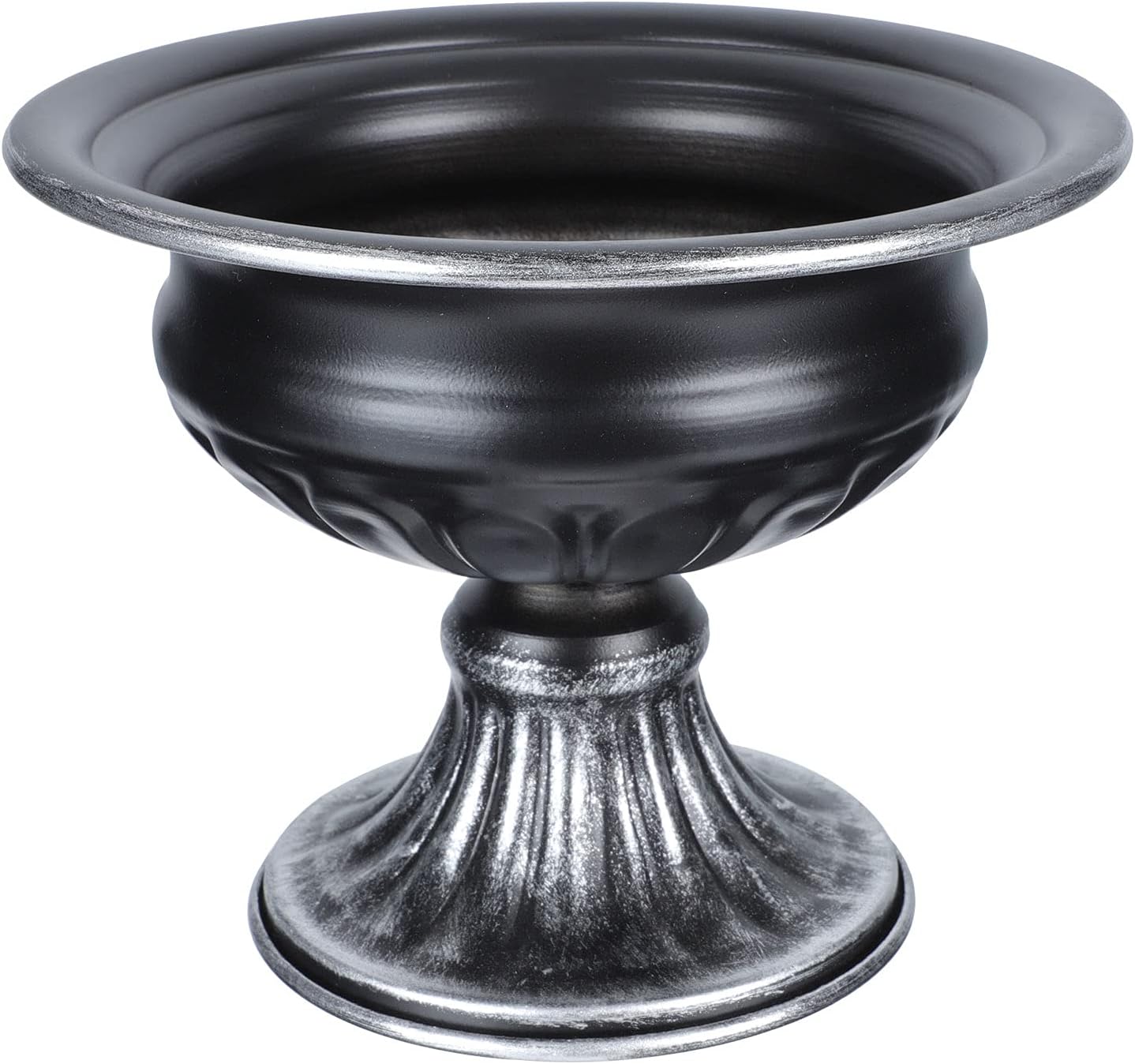 BESTOYARD 1pc Iron Pot Garden Planter Urns Succulent Pot Black Urn Pla