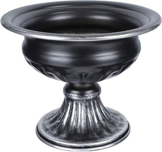 BESTOYARD 1pc Iron Pot Garden Planter Urns Succulent Pot Black Urn Pla