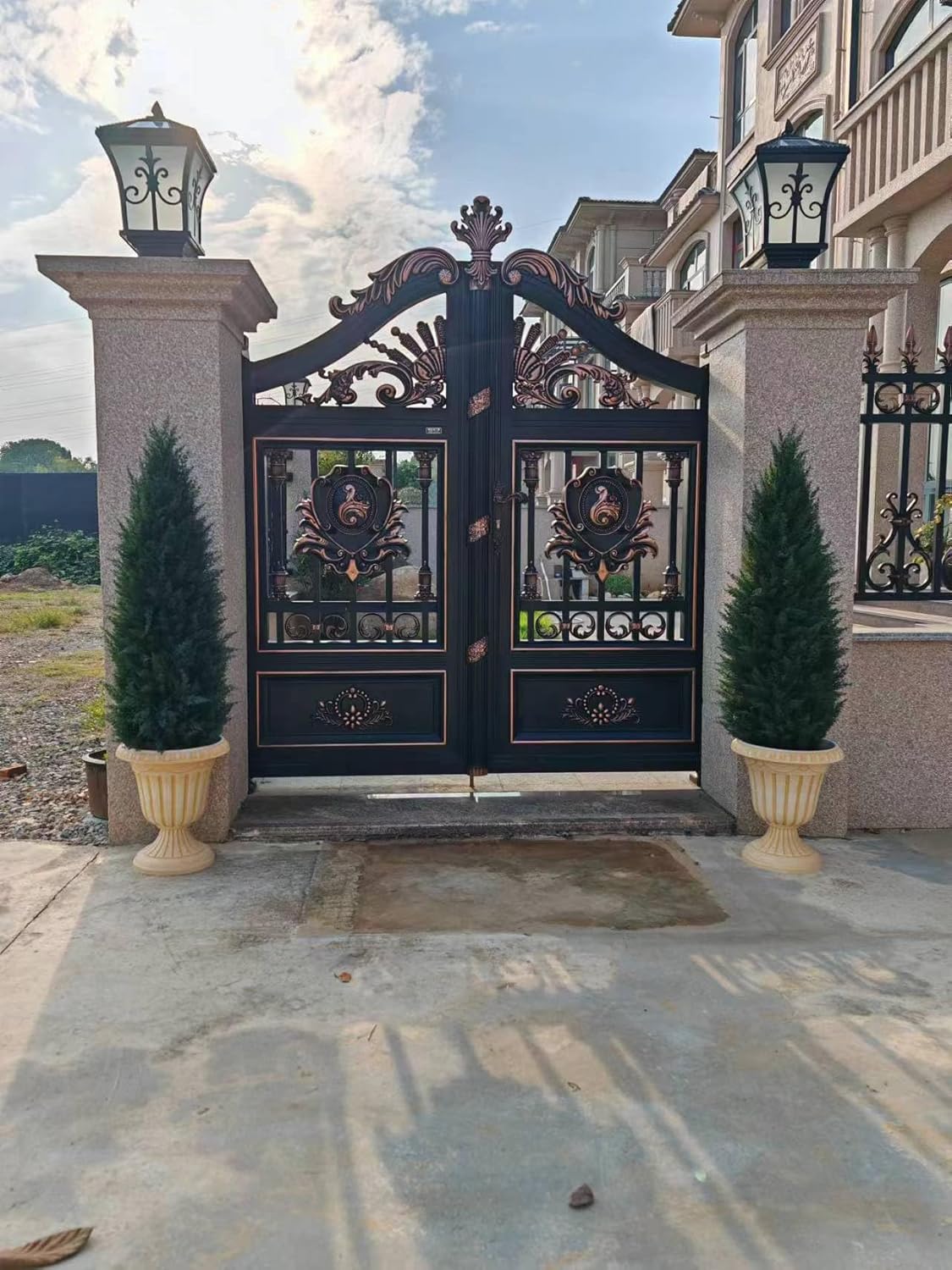 4ft(48”) Artificial Cedar Topiary Tree Potted Plants UV Resistant Leaves Outdoor Artificial Shrub Home and Office Interior Decoration Outdoor Pruned Trees Artificial Outdoor Tree