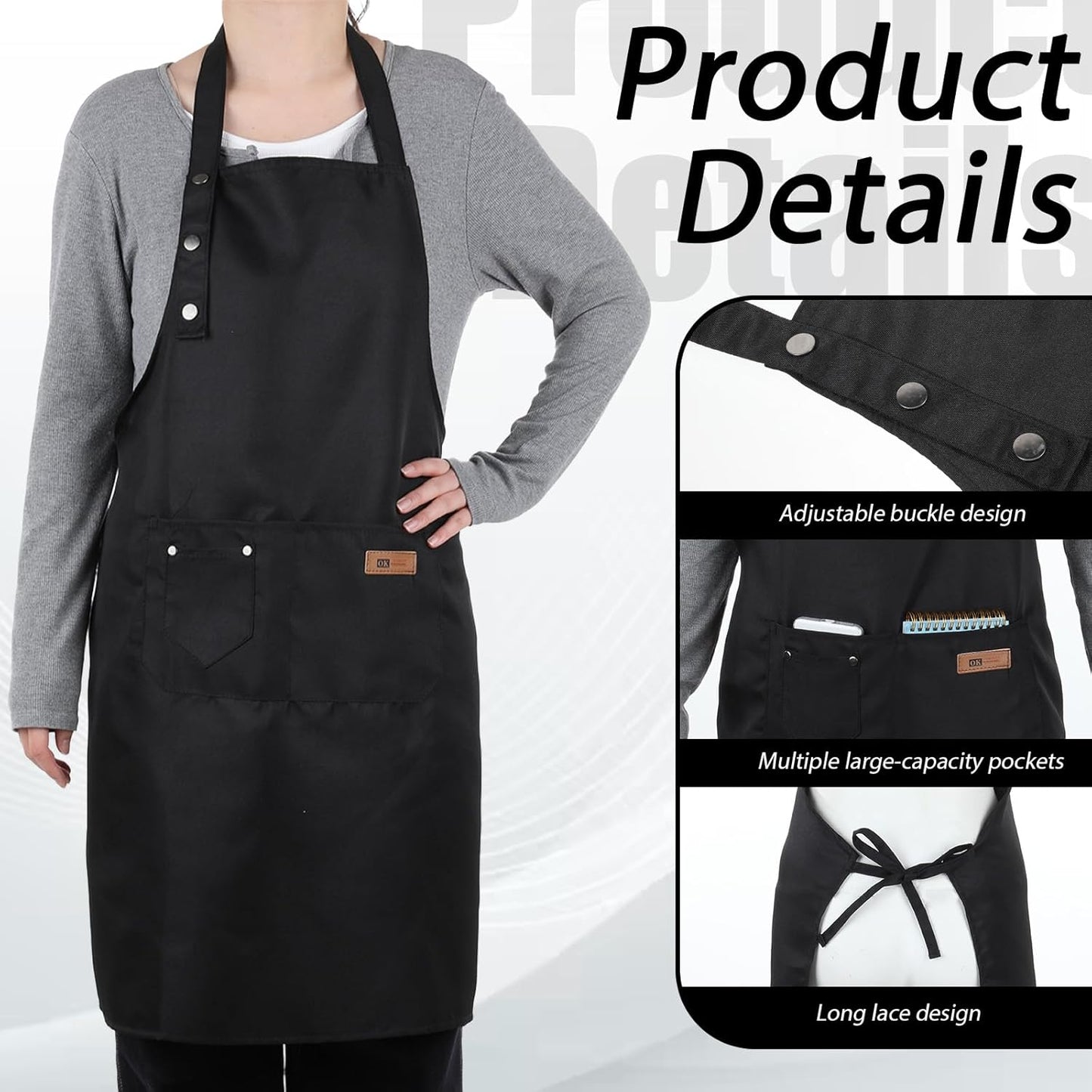 Aprons for Women with Pockets, Pottery Aprons Adjustable Gardening Apr