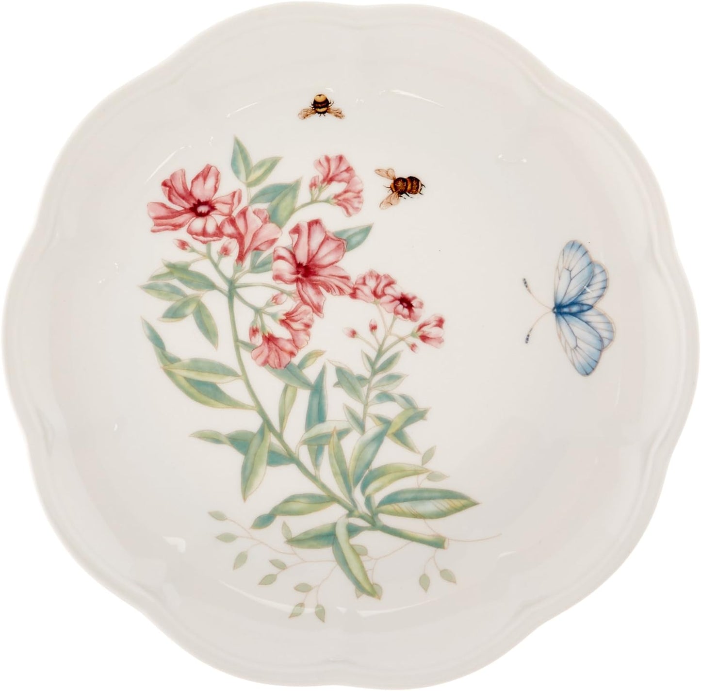 Lenox Dinnerware Set, Butterfly Meadow 18-Piece Set, Service For 6, Wh