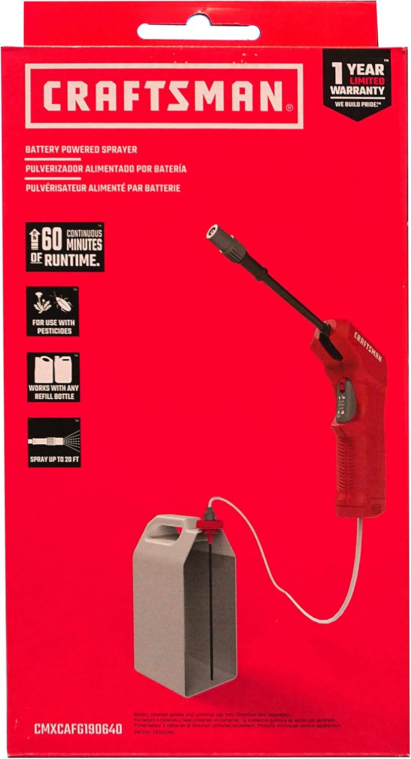 CRAFTSMAN Battery Powered Sprayer Wand (CMXCAFG190640) Easily Attaches