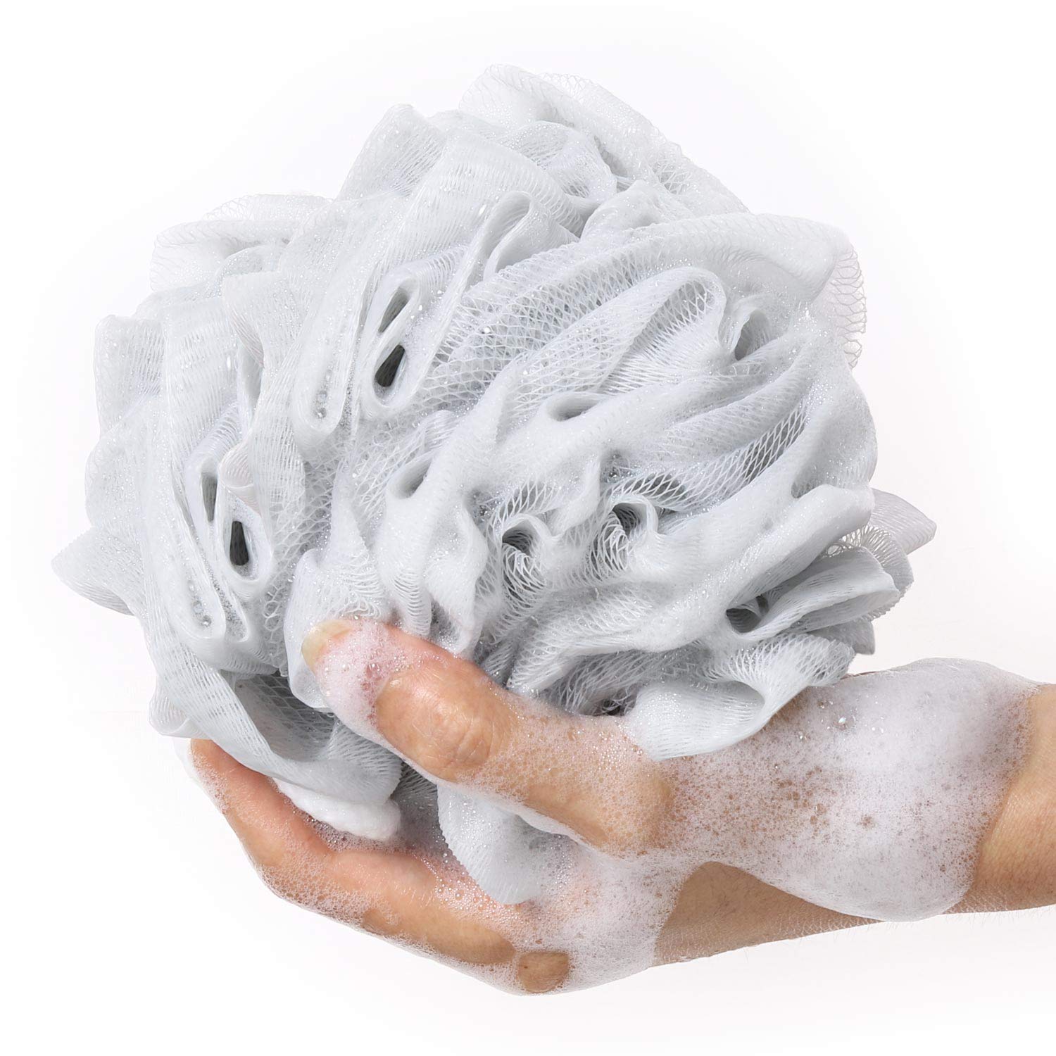 BTYMS Bath Sponge Shower Loofahs 60g Mesh Pouf Bath Scrunchies Body Wa