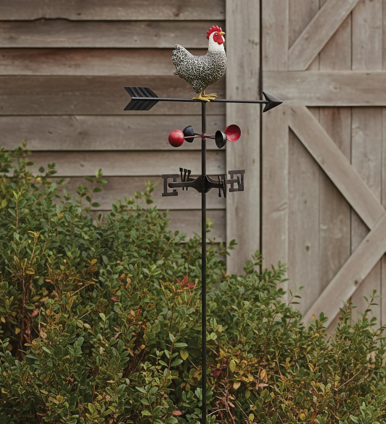 Regal Art & Gift Metal Weathervane Garden Stake - Decorative Handcrafted Outdoor Lawn & Patio Décor - Durable Weather-Resistant Design - Murray Rooster