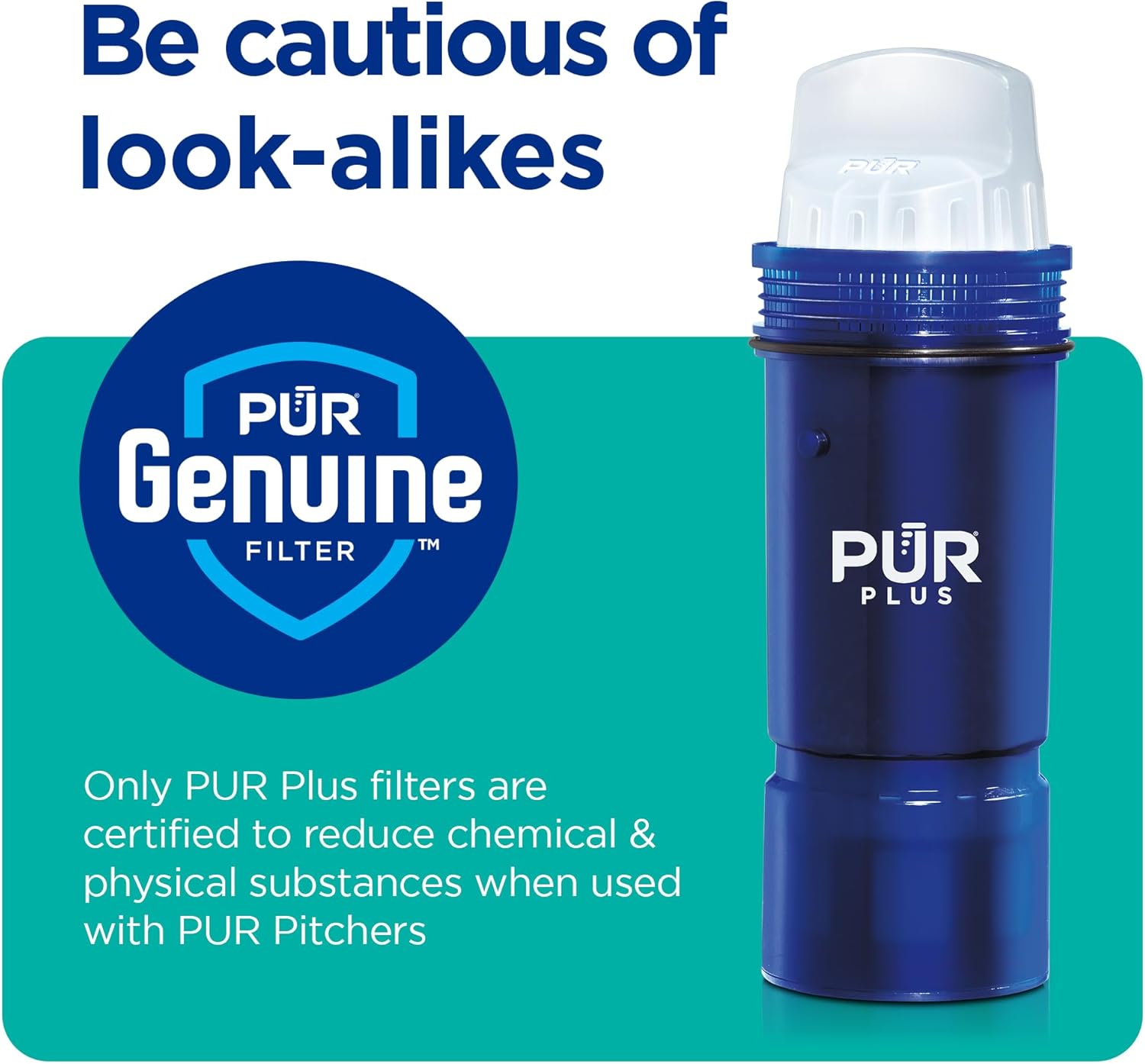 PUR Plus Lead Reducing Water Pitcher and Dispenser Replacement Filter,