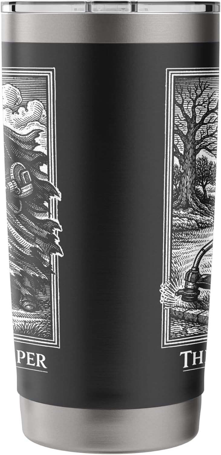 Funny Lawn Care String Trimmer Grim Reaper Father's Day Pun Stainless Steel Insulated Tumbler