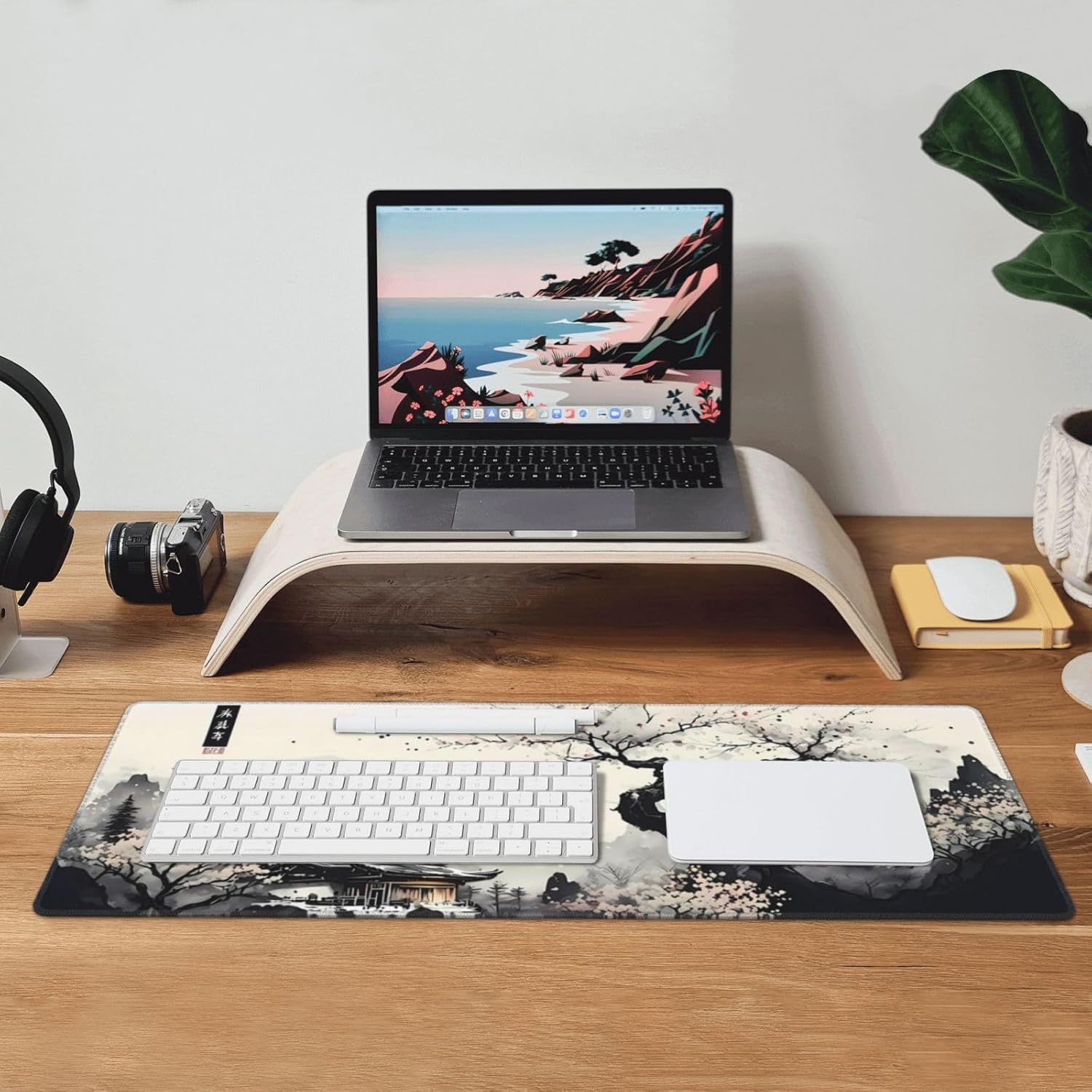 Japanese Mouse Pad, Large Japanese Desk Mat, XL Anime Gaming Keyboard 
