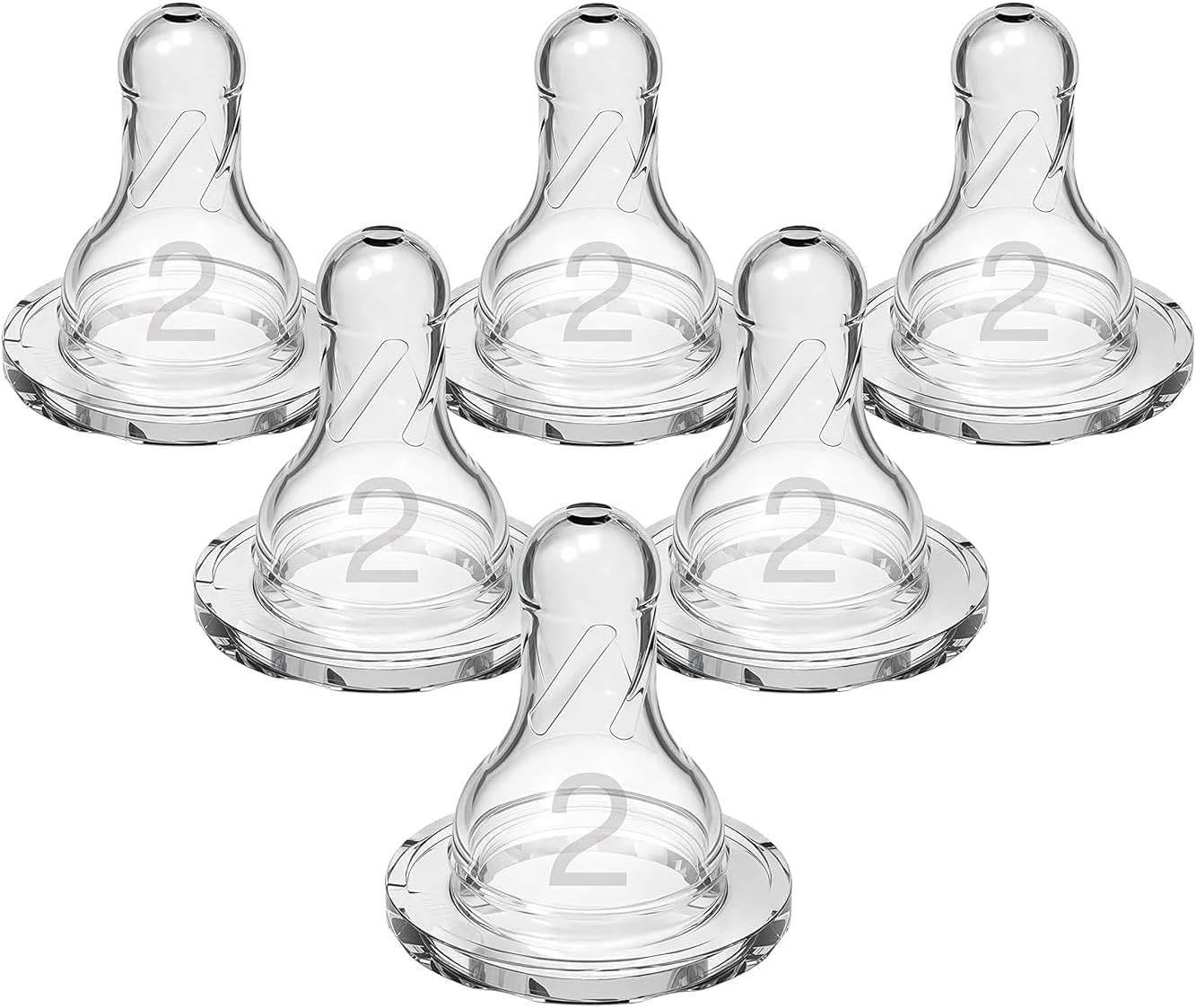 Dr. Brown’s Natural Flow Level 2 Narrow Baby Bottle Silicone Nipple, M