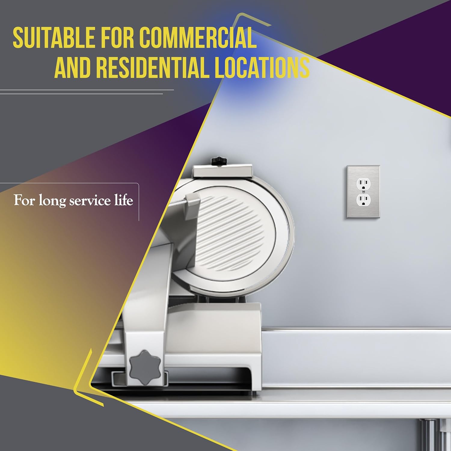 ENERLITES Duplex Receptacle Outlet, Residential Grade Electrical Wall 