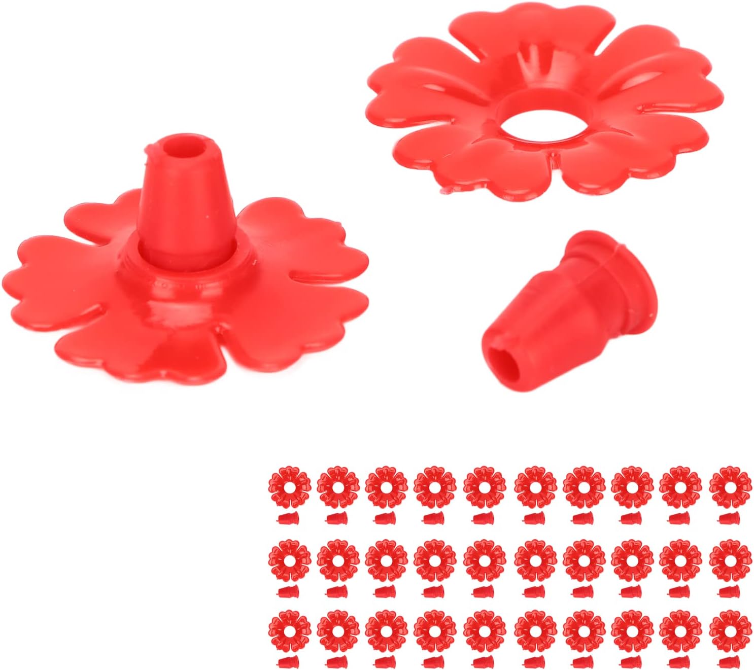 Feeding Port Replacement Parts, Hummingbird Feeder Flowers Bright Colo