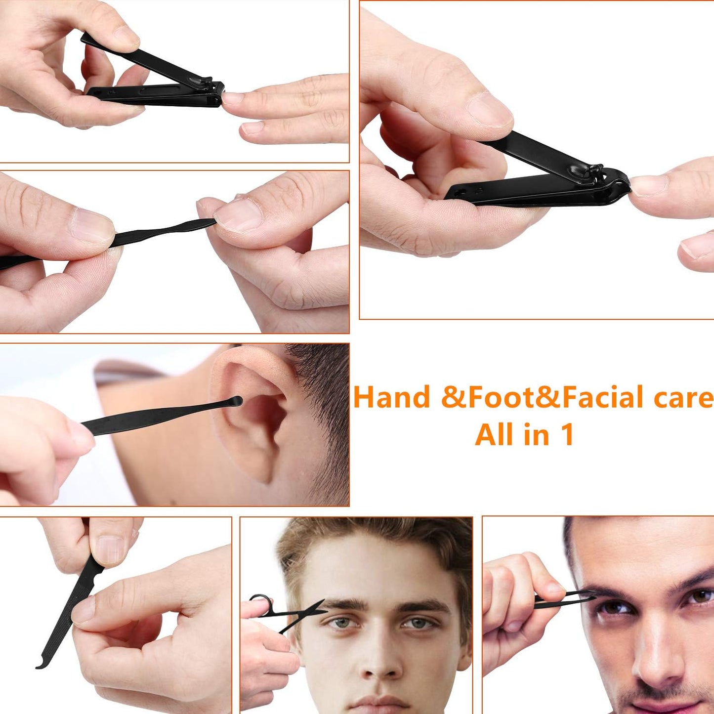 Manicure set Men Personal Care Tools Accessories Finger and Toe Nail C