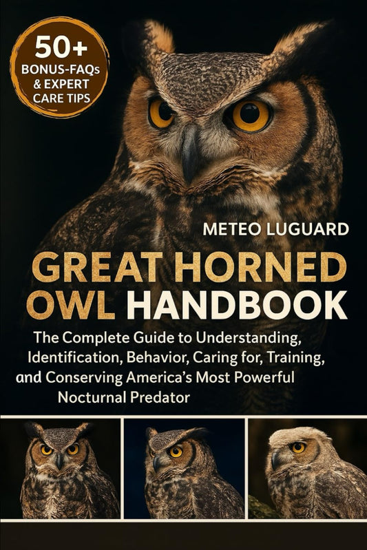 GREAT HORNED OWL HANDBOOK: The Complete Guide to Understanding, Identification, Behavior, Caring for, Training, and Conserving America’s Most Powerful Nocturnal Predator
