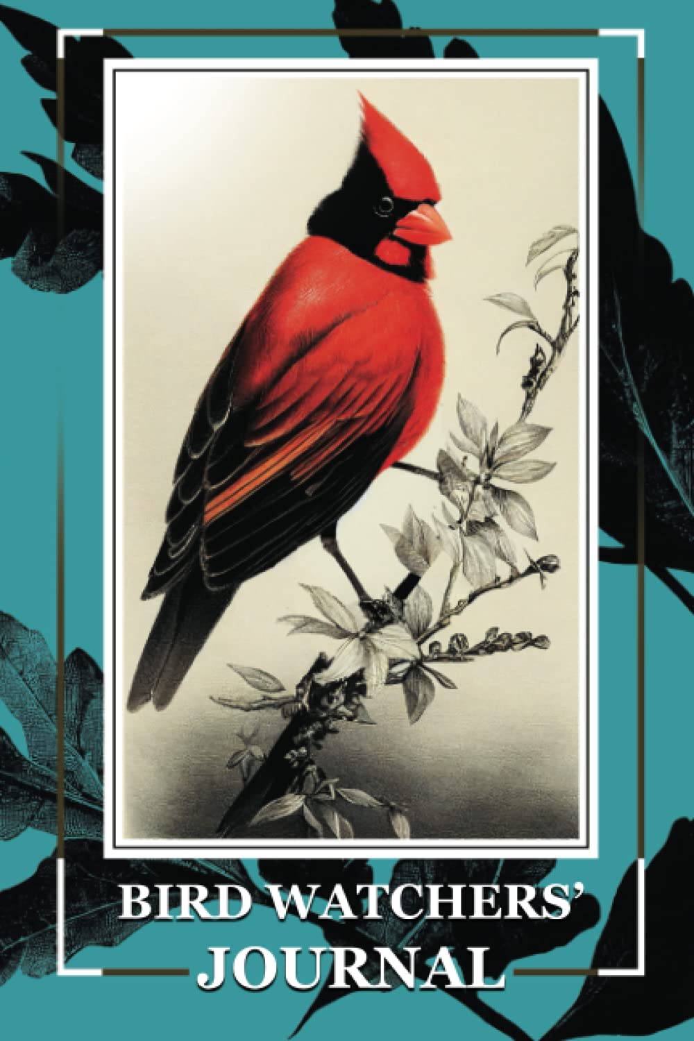 Bird Watchers' Journal: Vintage Style Log Book for Expert and Beginner Adult Birding; Cardinal Cover