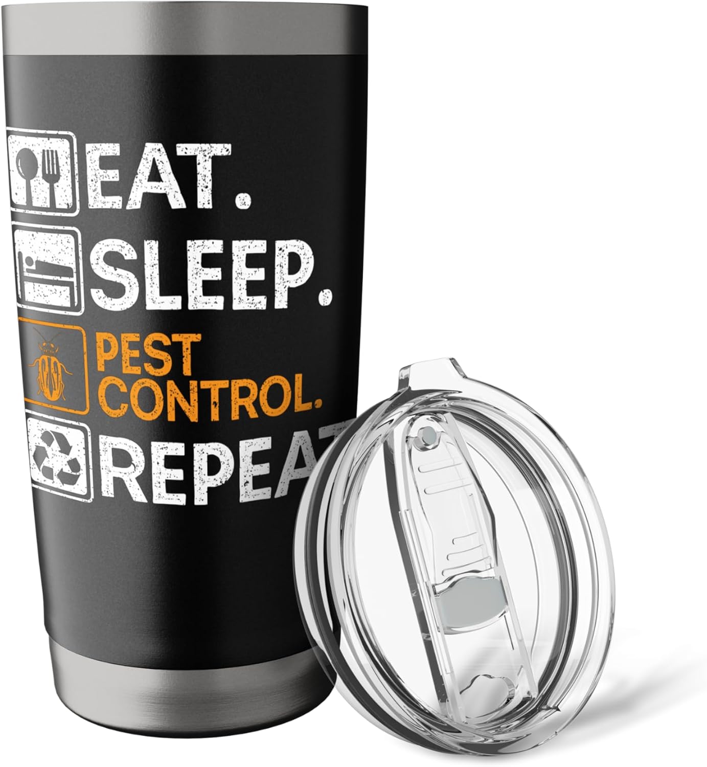 Eat Sleep Pest Control Exterminator Pest Control Stainless Steel Insulated Tumbler
