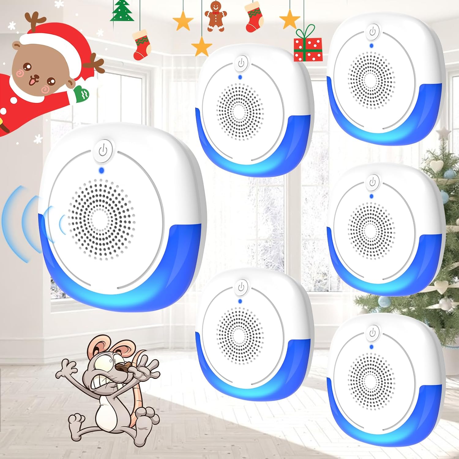 2026 Upgraded Ultrasonic Pest Repellent Indoor Insect Repeller, Pest C