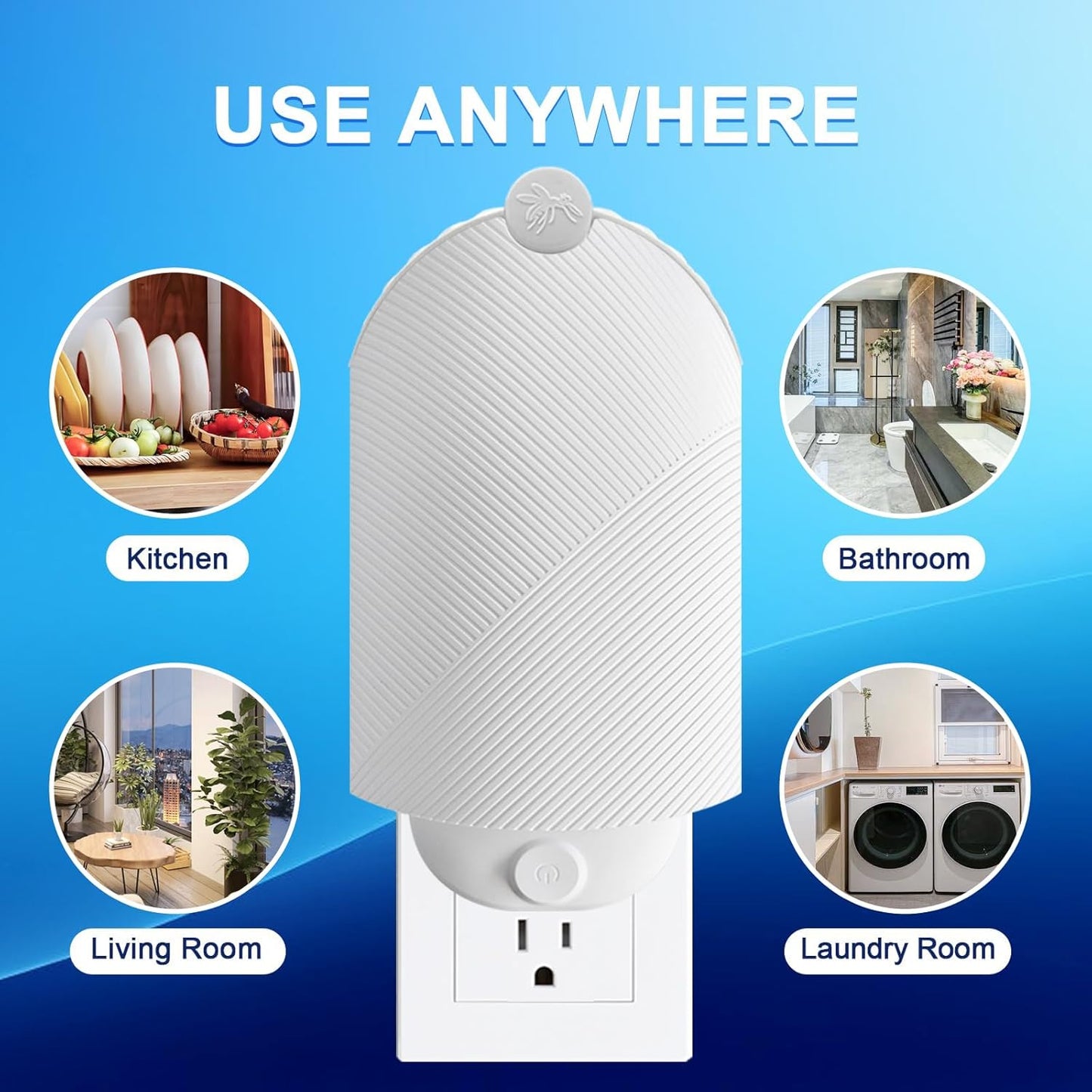 Flying Insect Trap (1 Stater & 3 Refill Cartridges), UV Light Indoor B