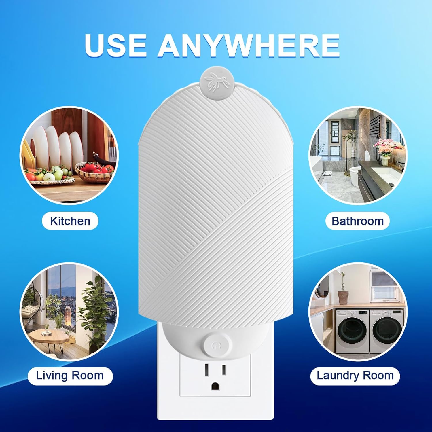 Flying Insect Trap (1 Stater & 3 Refill Cartridges), UV Light Indoor B
