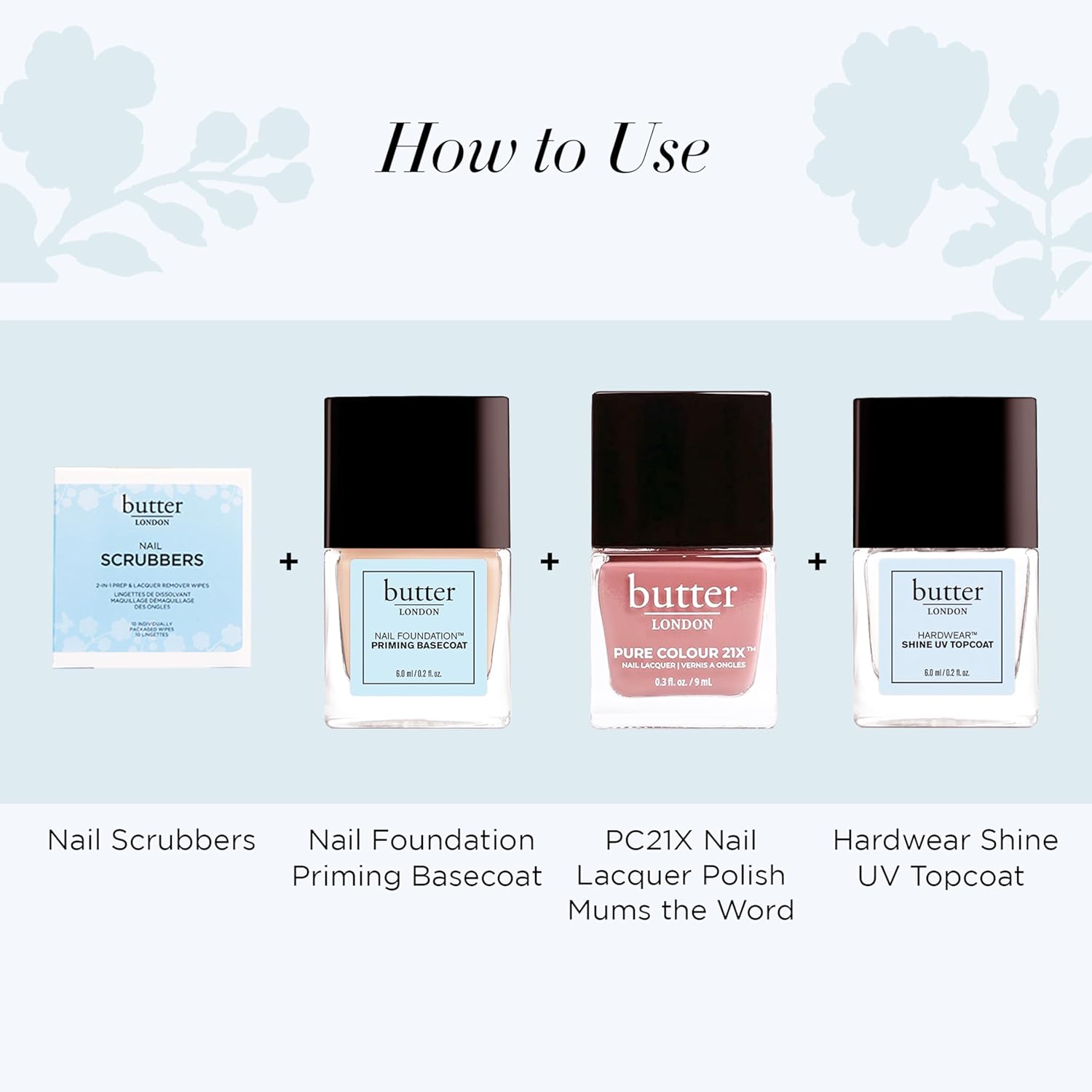 Butter LONDON Nail Polish Remover Pads, Nail Scrubbers - 2-in-1 Prep &