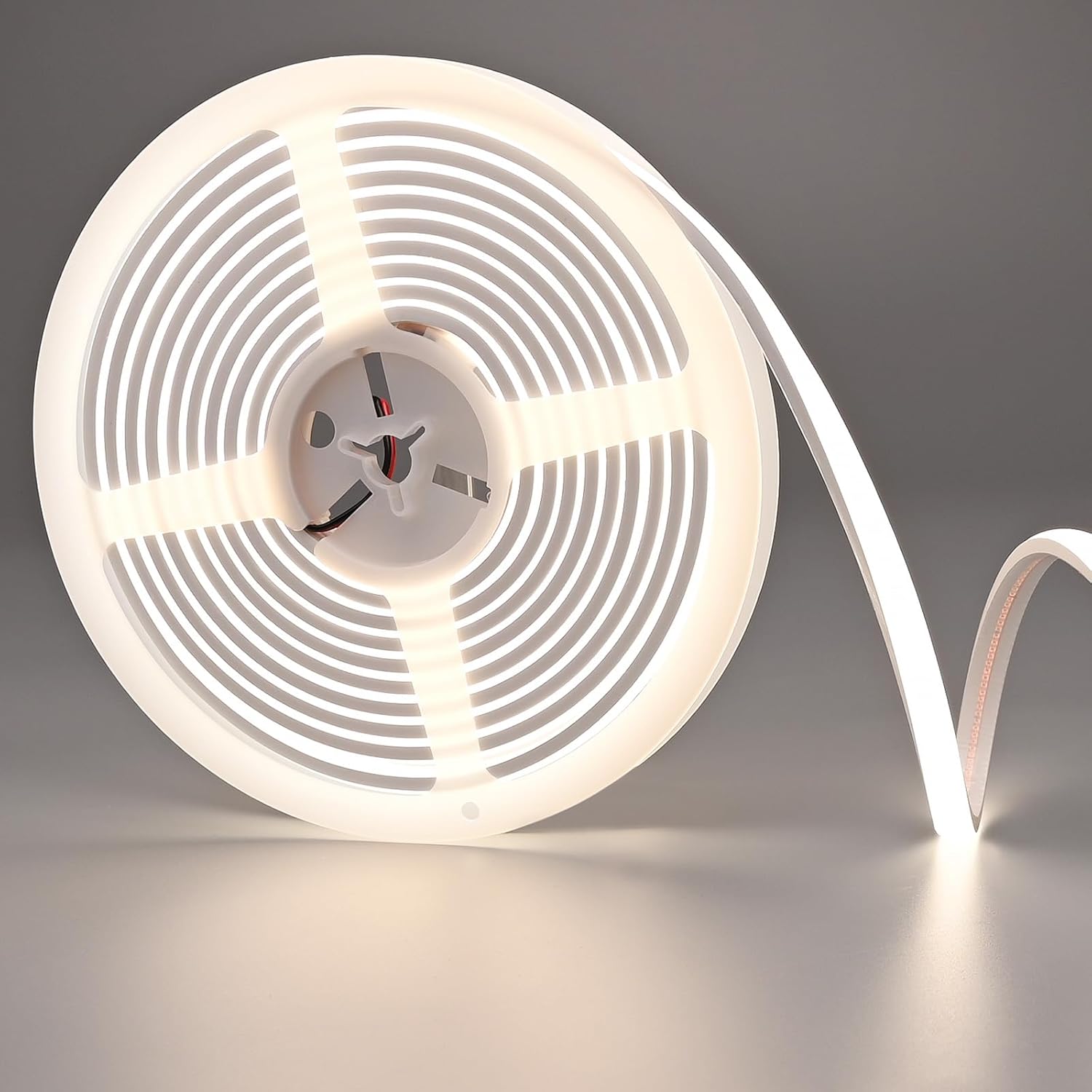 24V COB LED Strip Light 16.4ft 4000K Natural White, 230LM/ft, IP67 Wat