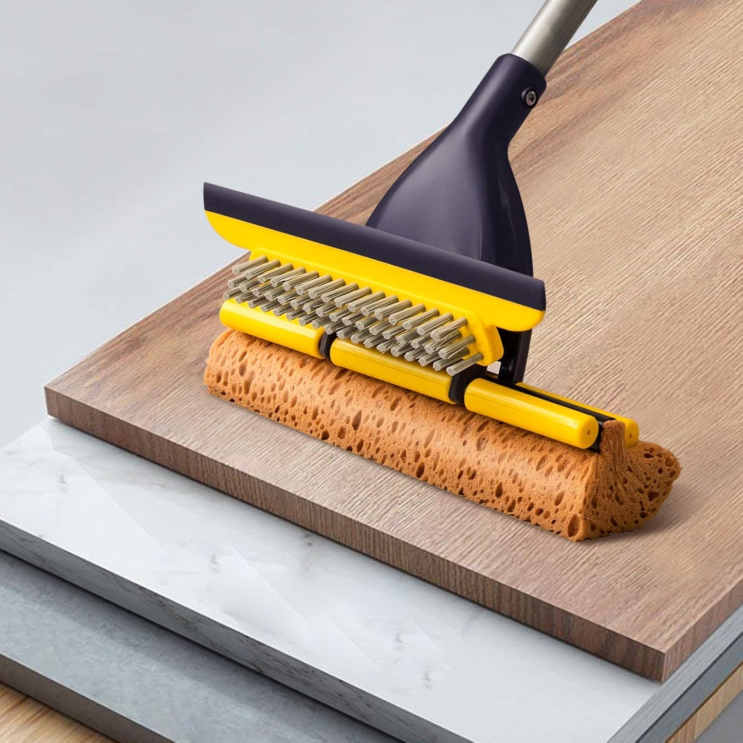 Yocada Sponge Mop Home Commercial Use Tile Floor Bathroom Garage Clean