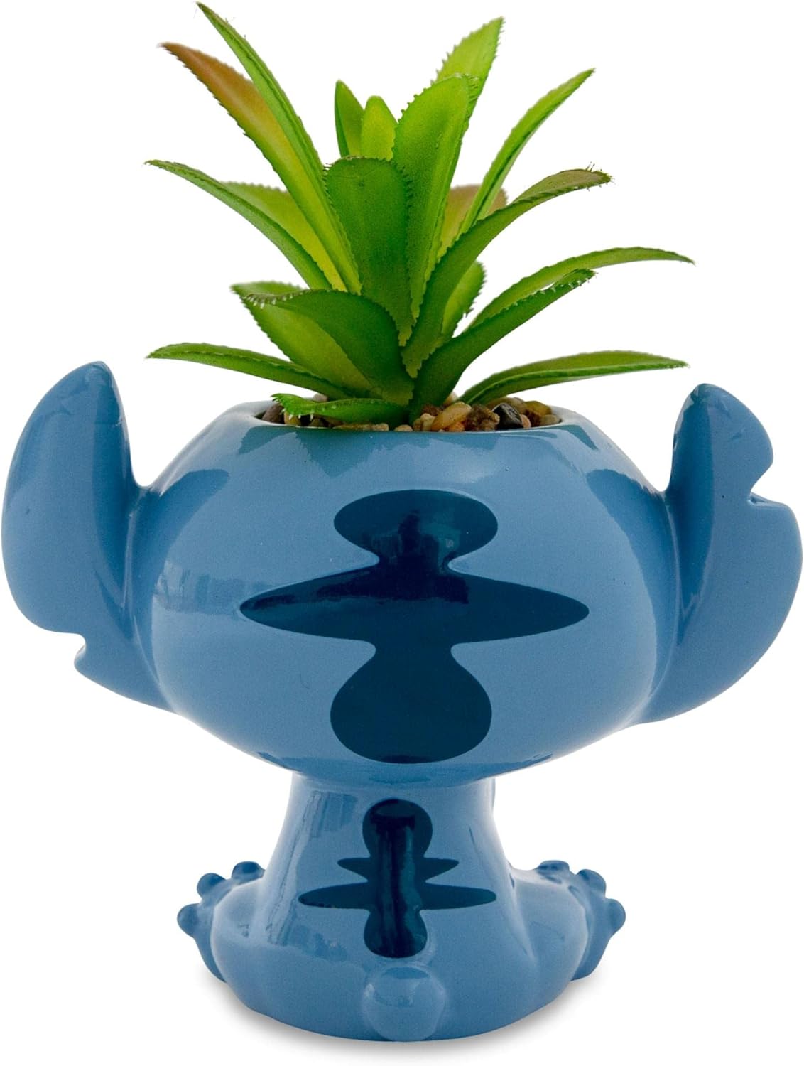Toynk Disney Lilo & Stitch Full Body 5-Inch Ceramic Planter with Artificial Succulent