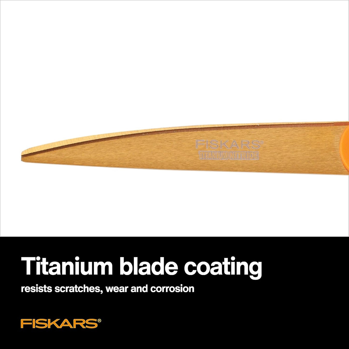 Fiskars Titanium Shop Shears, Stainless Steel Precision-ground Scissor