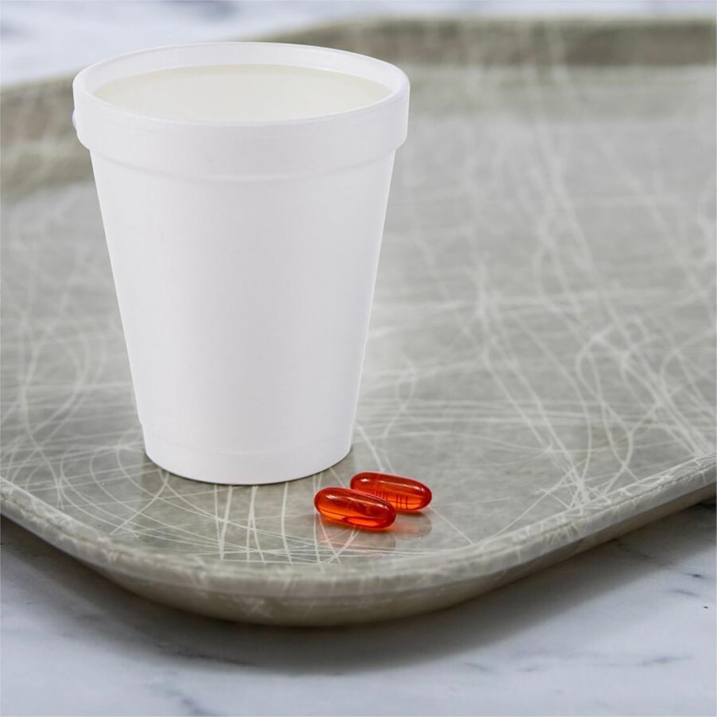 DART 20J16 3.7" Top and 2.4" Bottom Diameter, 6.1" Height, 20 Oz Big Drink Foam Cup (Case of 500), White