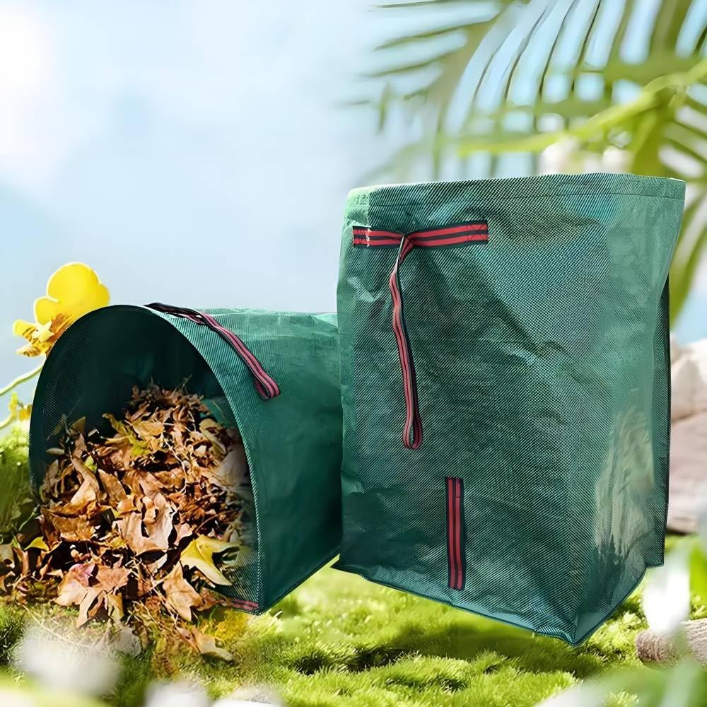 72 Gallon Garden Bag for Debris, 2-Pack Yard Waste Bag with Large Dust