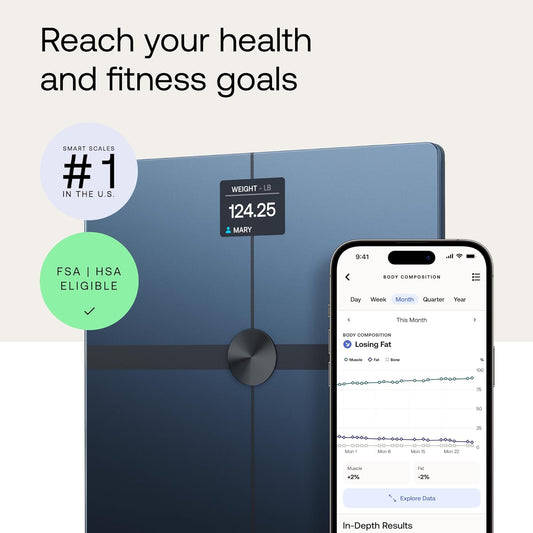WITHINGS Body Smart - Accurate Scale for Body Weight and Fat Percentag