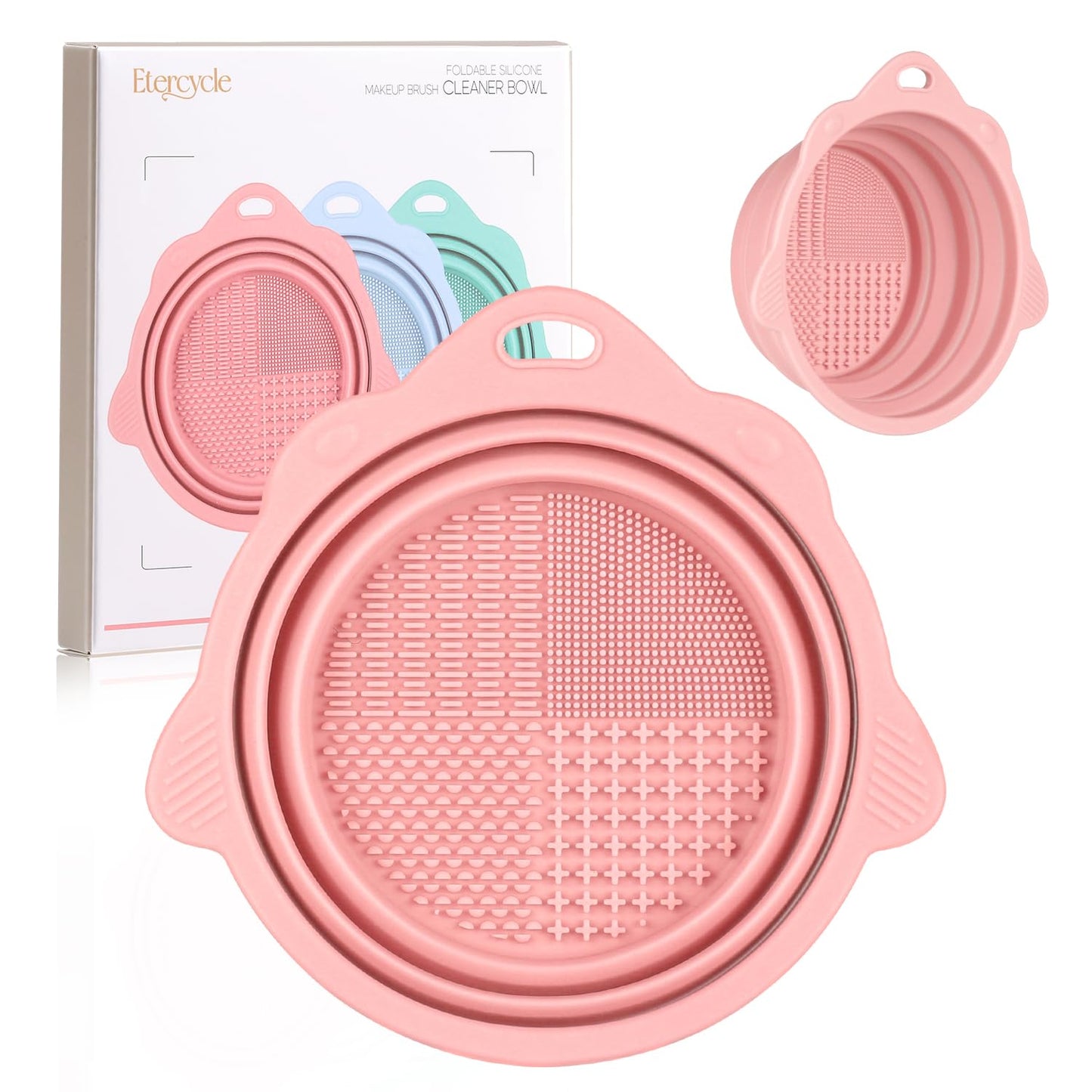 Foldable Silicone Makeup Brush Cleaner Bowl - Etercycle Portable Clean