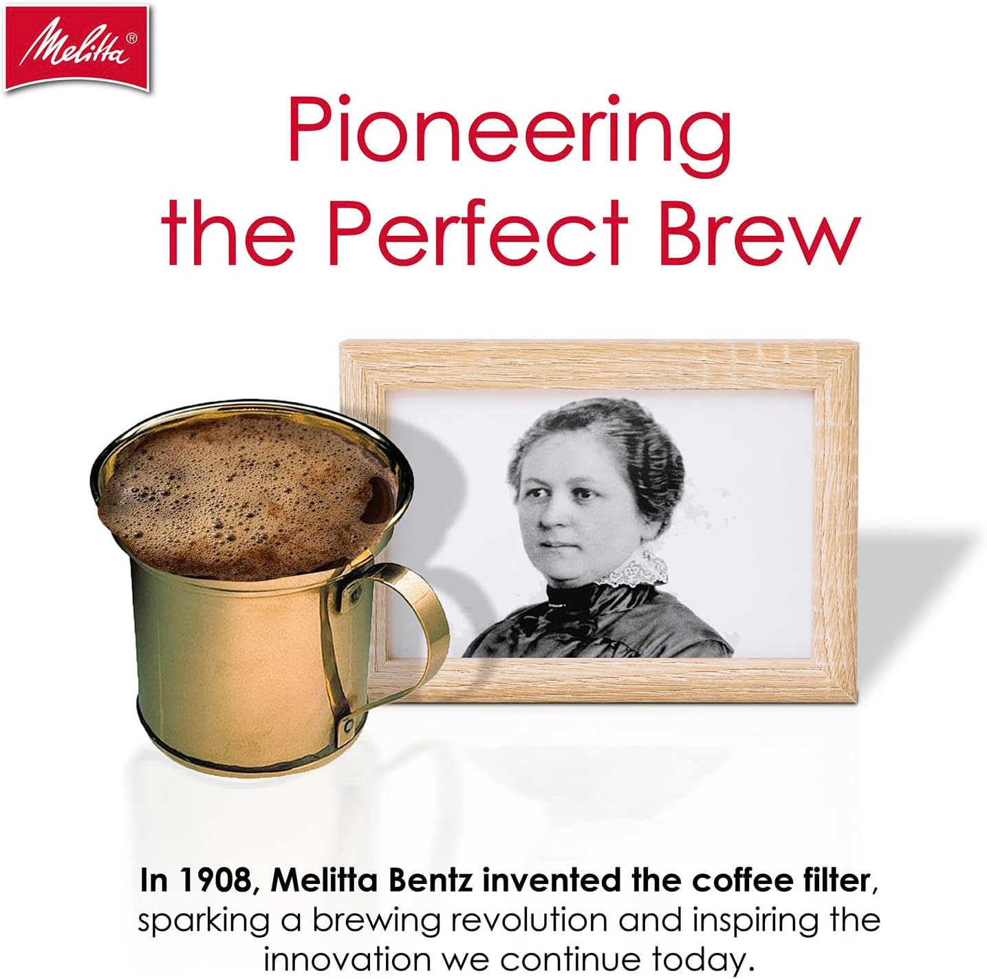 Melitta #4 Cone Coffee Filters, Natural Brown, 100 Count (Pack Of 3), 300 Total Filters - Fits all 8-12 Cup Cone Coffee Makers and Pour-Overs, Compostable, Tear-Resistant