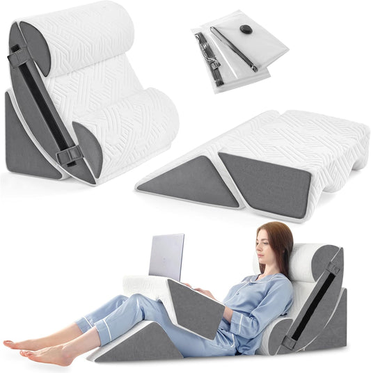 Yojoker 6pcs Orthopedic Bed Wedge Pillow Set for Sleeping, Post Surger