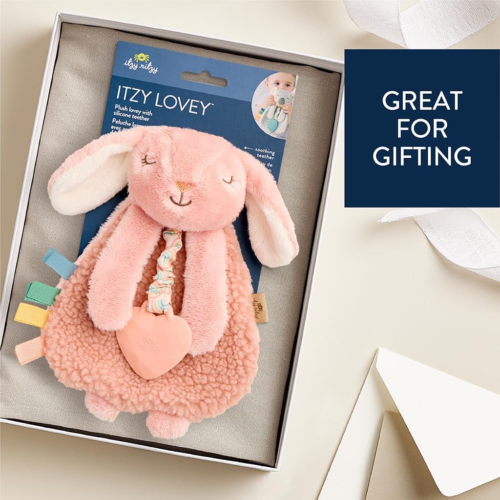 Itzy Ritzy - Itzy Lovey Including Teether - Baby Lovey with Teether, T