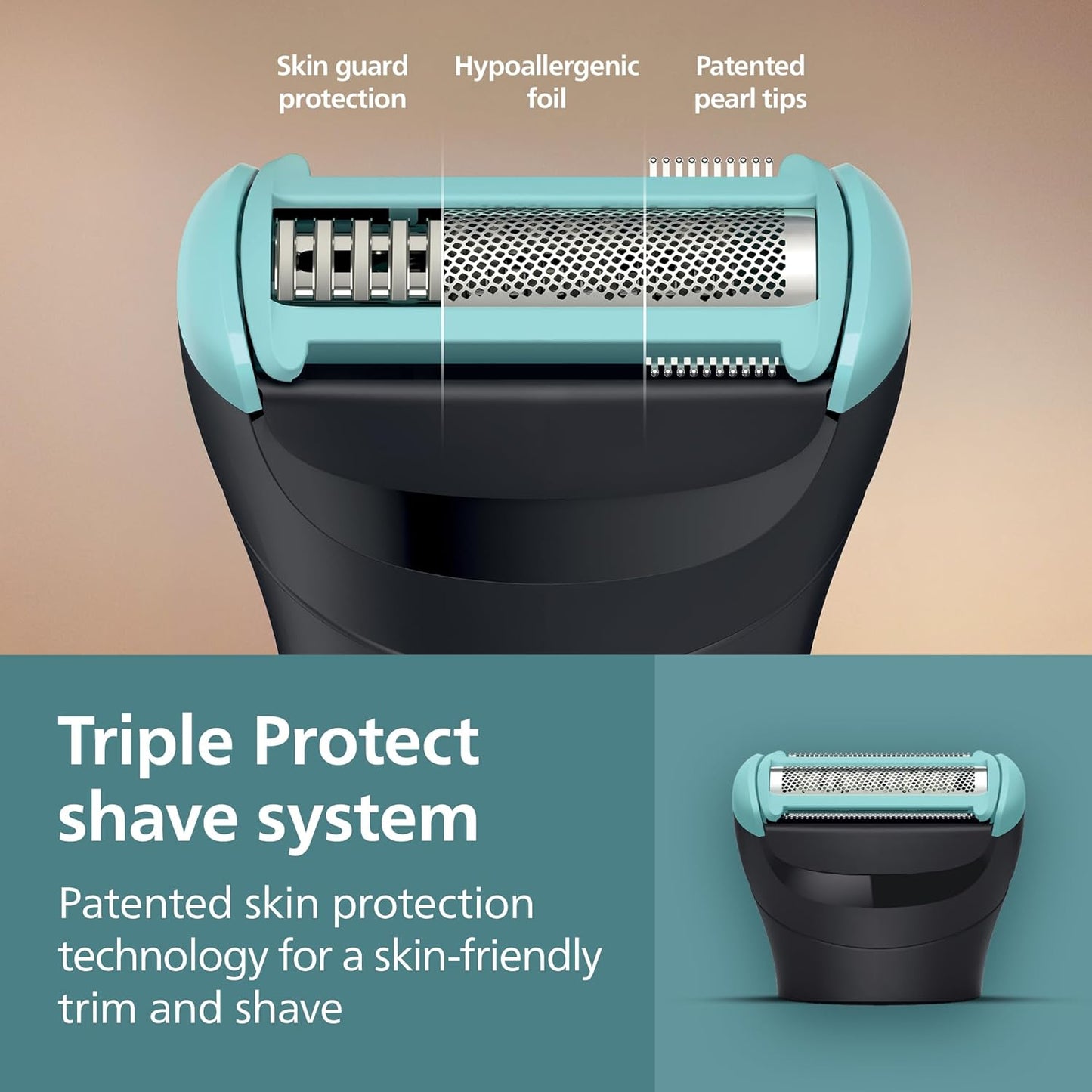 Philips Norelco Body Groomer 5000 Series, Intimate Hair Trimmer & Shav