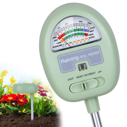 Soil Moisture Meter,4-in-1 Soil Ph Meter, Soil Tester for Moisture, Li