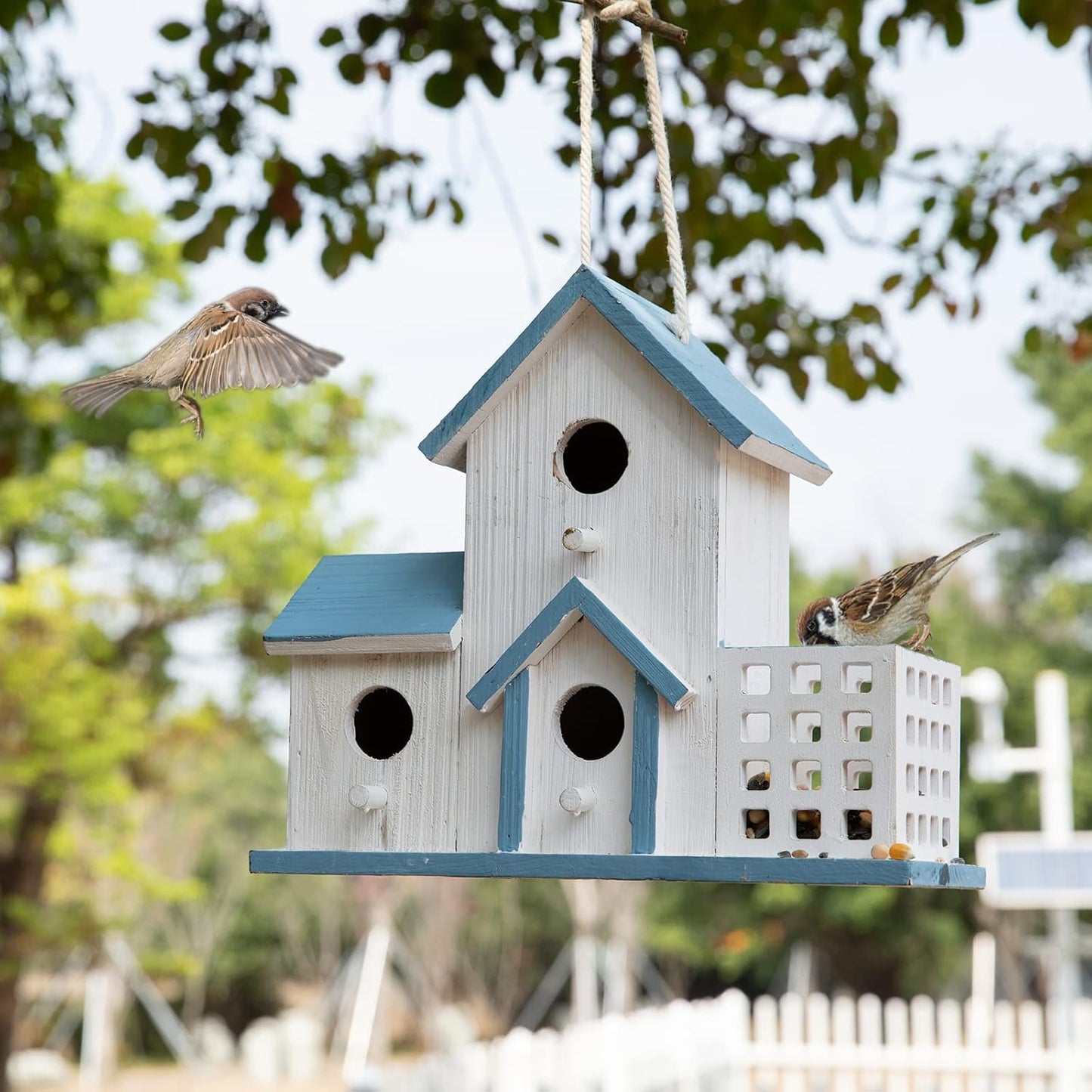 Birdhouse Premium Bluebird Houses for Outside Attract Beautiful Birds 