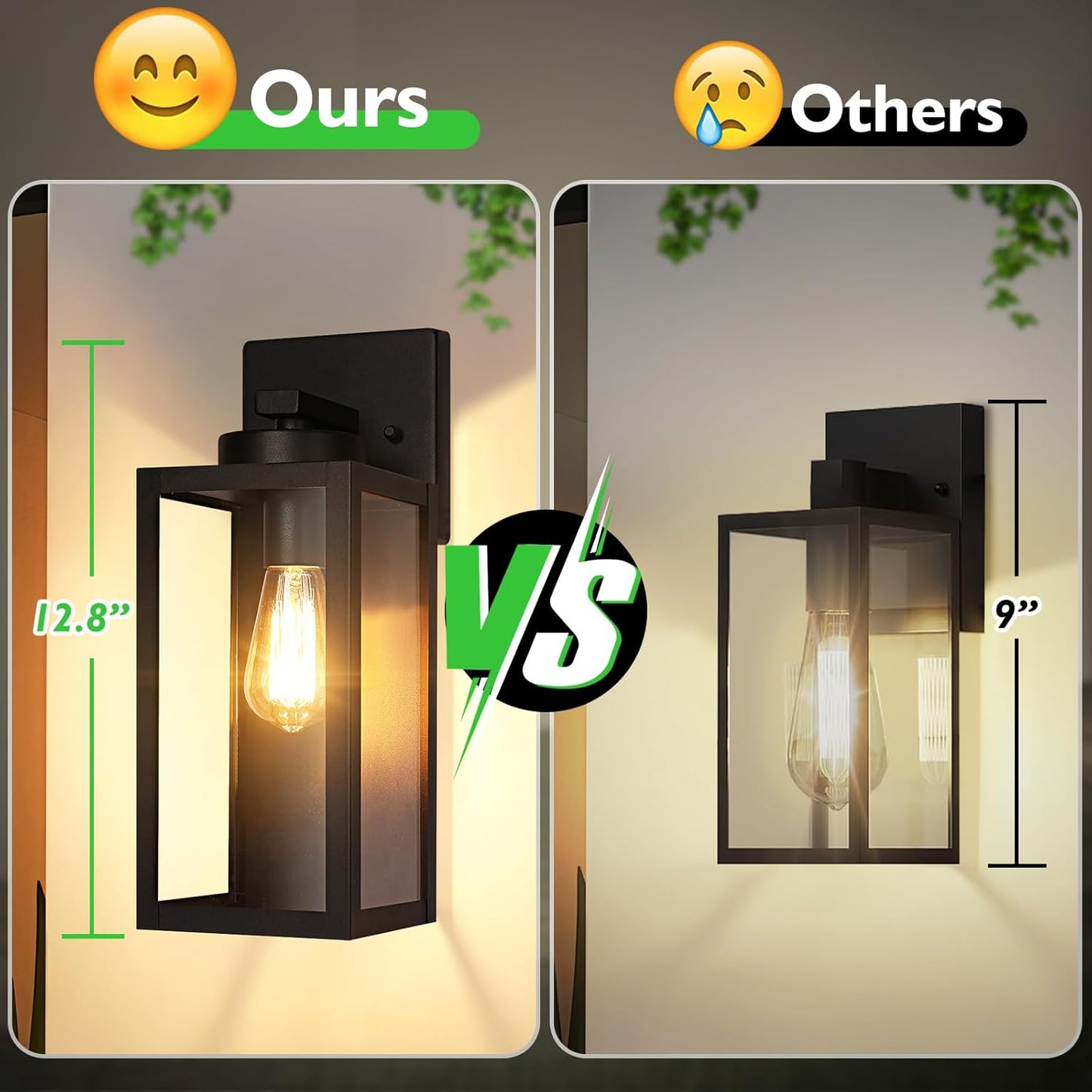 Outdoor Wall Light Fixtures, Exterior Waterproof Wall Lanterns, Porch 