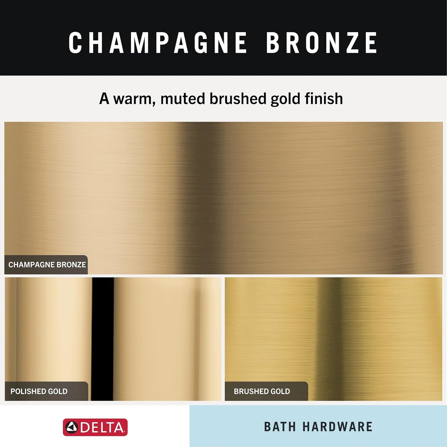 Delta Trinsic (1-Pack) Toilet Paper Holder Champagne Bronze Tissue Rol