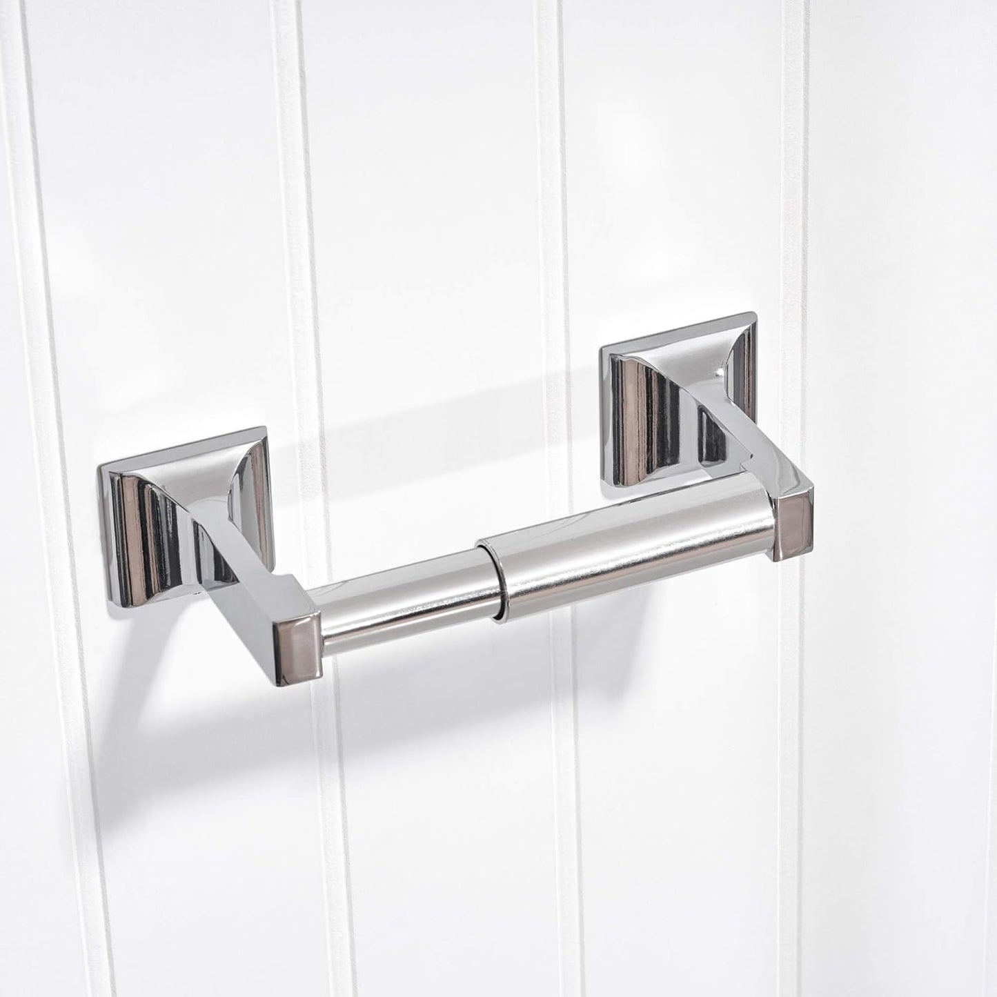 Universal Plastic Spring Loaded Toilet Paper Roll Holder Replacement, 