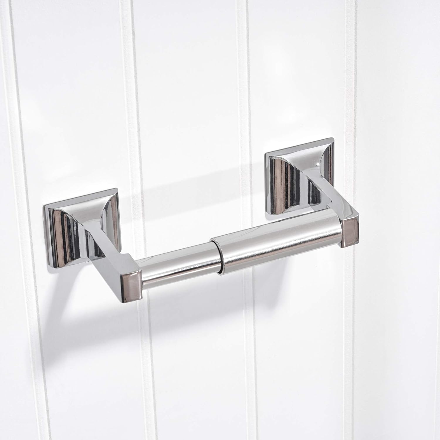 Universal Plastic Spring Loaded Toilet Paper Roll Holder Replacement, 