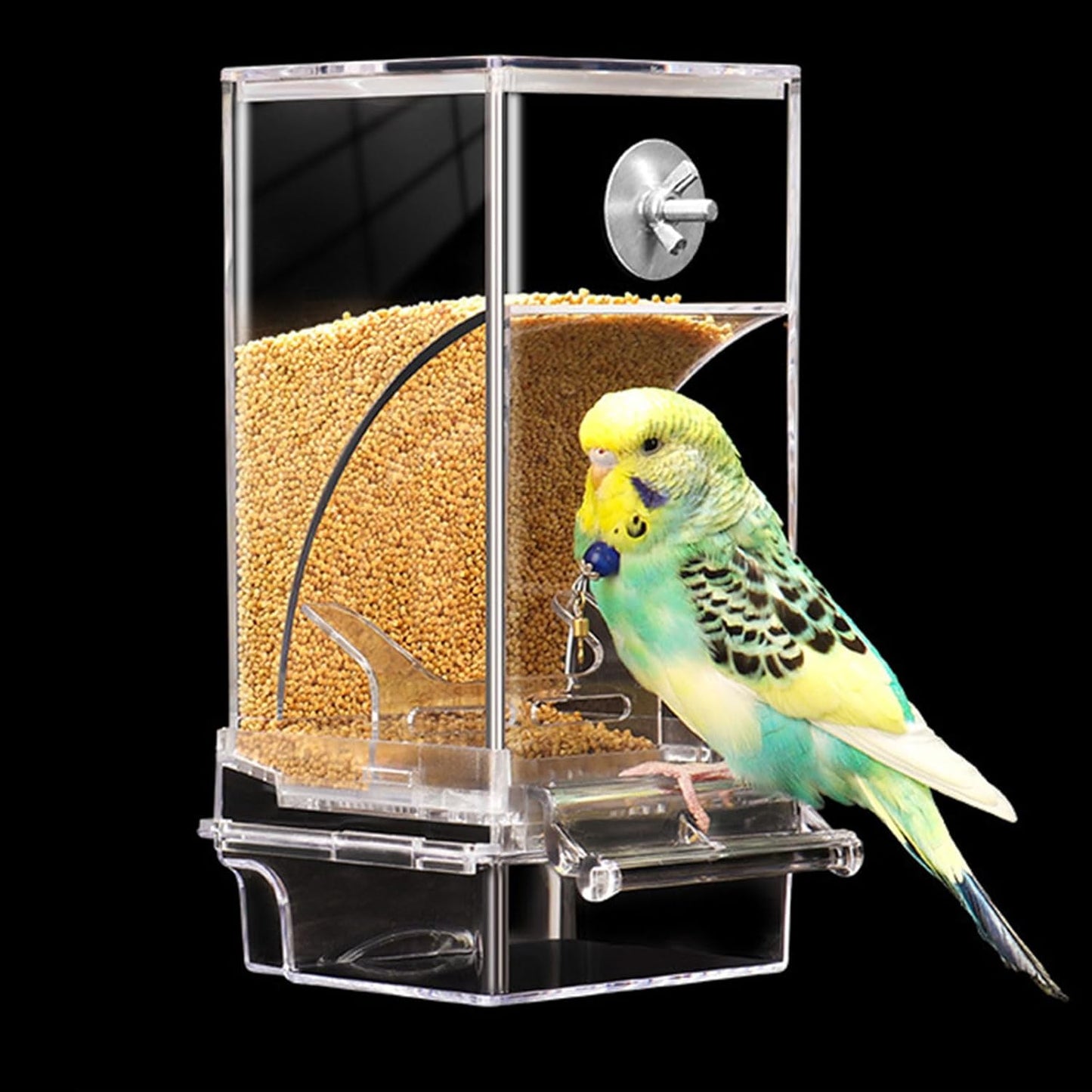 Transparent Bird Feeder House Anti-Splash Design Outdoor Birdfeeders Hangings Birdhouse for Outside Garden
