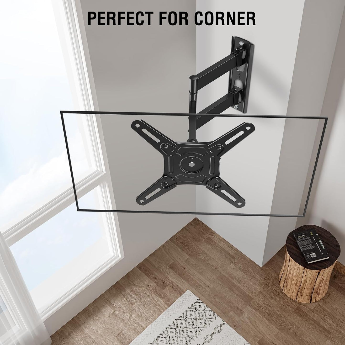 ELIVED Full Motion TV Monitor Wall Mount for Most 14-42 Inch LED LCD F