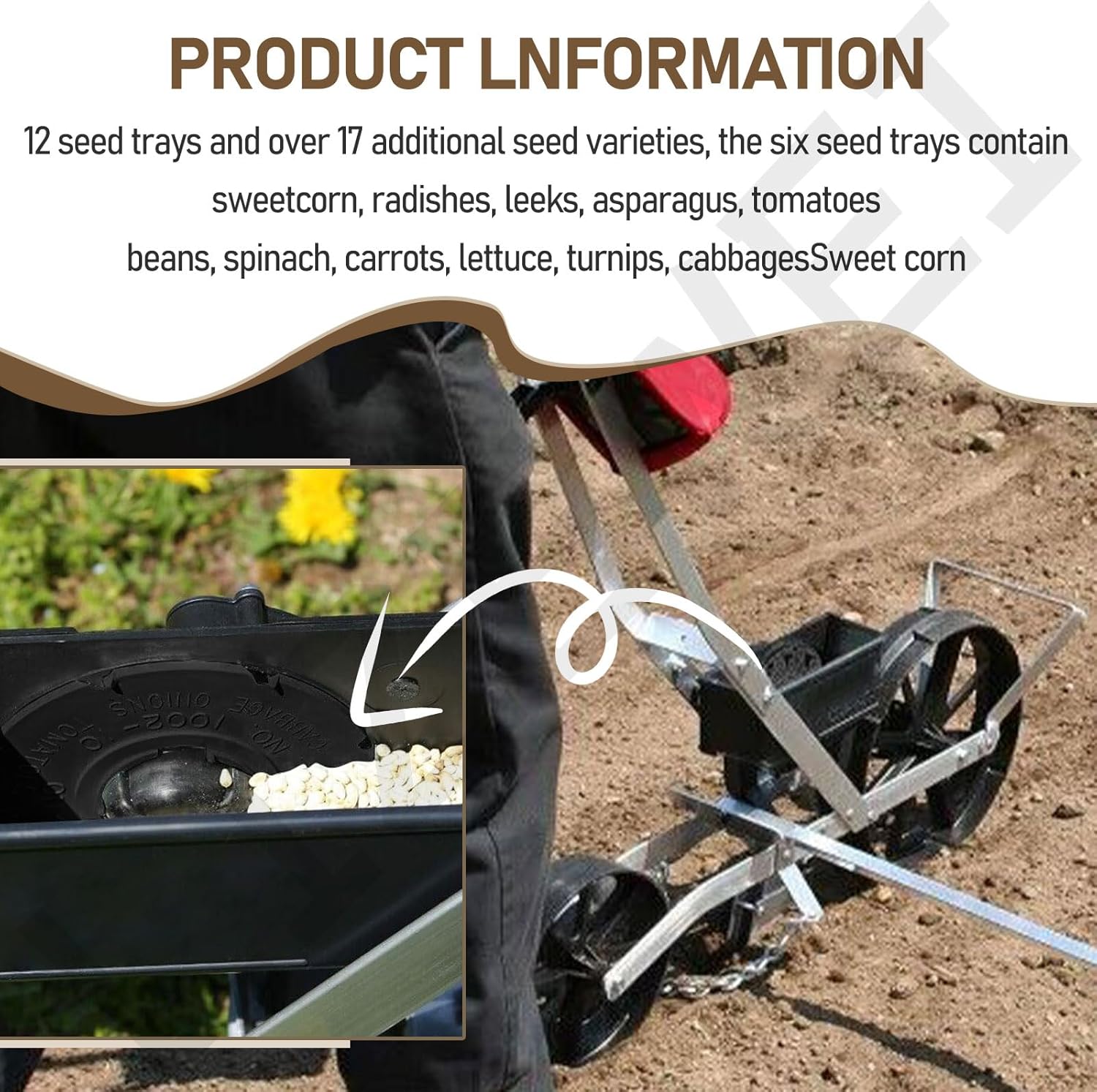 60009 60010 Optional Seed Plate 12 Set for EarthWay 10001 1001-B Garde