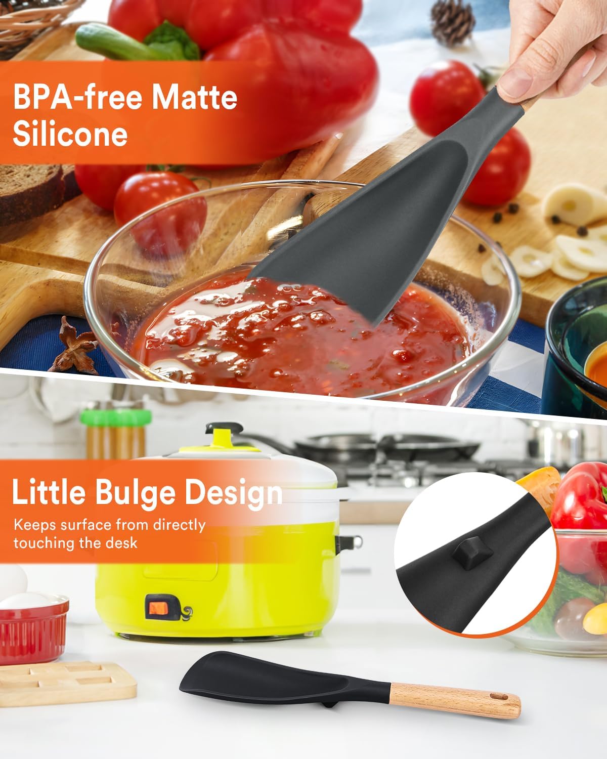 Cooking Spoon for Nonstick Cookwares, Great for Cooking and Serving St