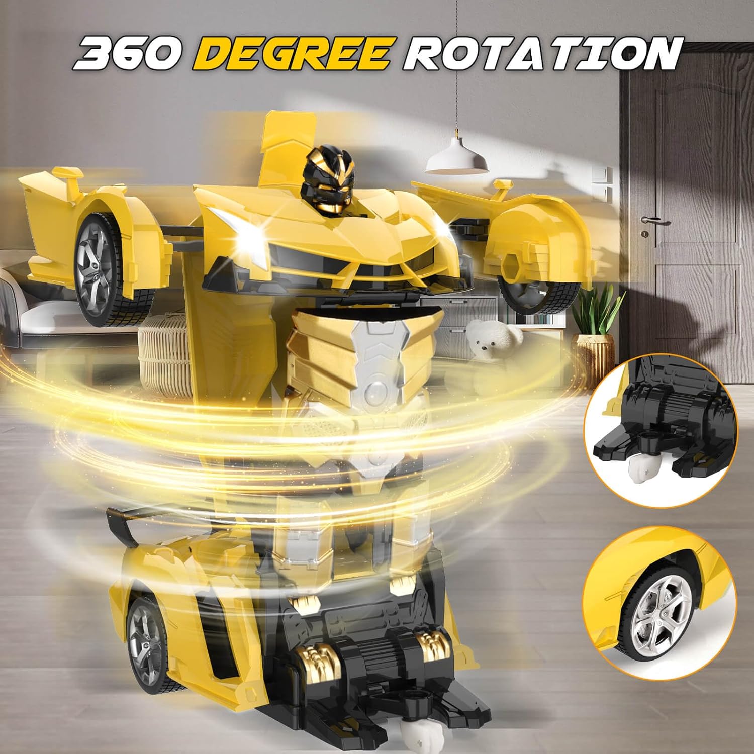 Transform Remote Control Car Toy for Kids 4 5 6 7 8, Remote Control Ca