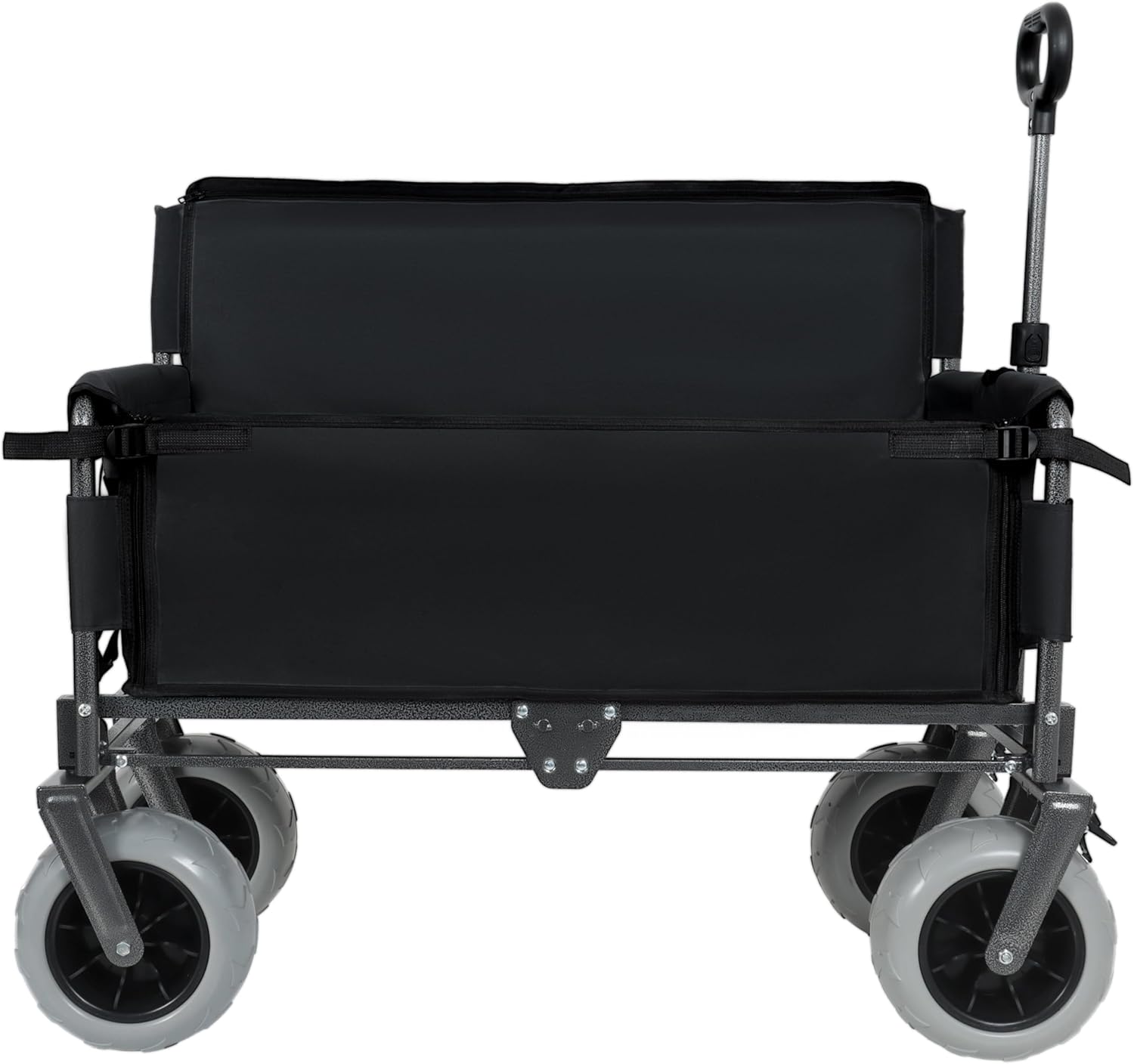 3-in-1 Heavy-Duty Folding Wagon with Bench Seat – 500lbs Capacity, All