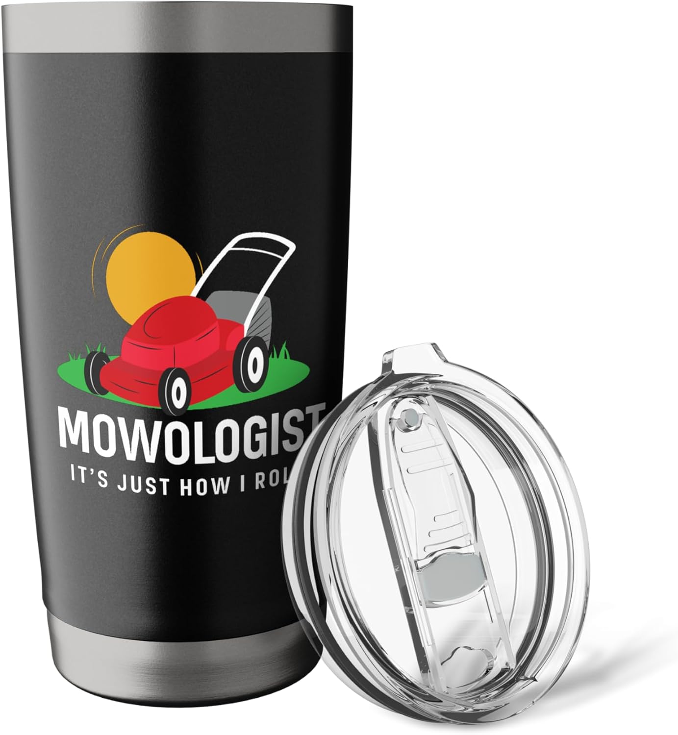 Mowologist It’s Just How I Roll Funny Lawn Care Humor Stainless Steel Insulated Tumbler