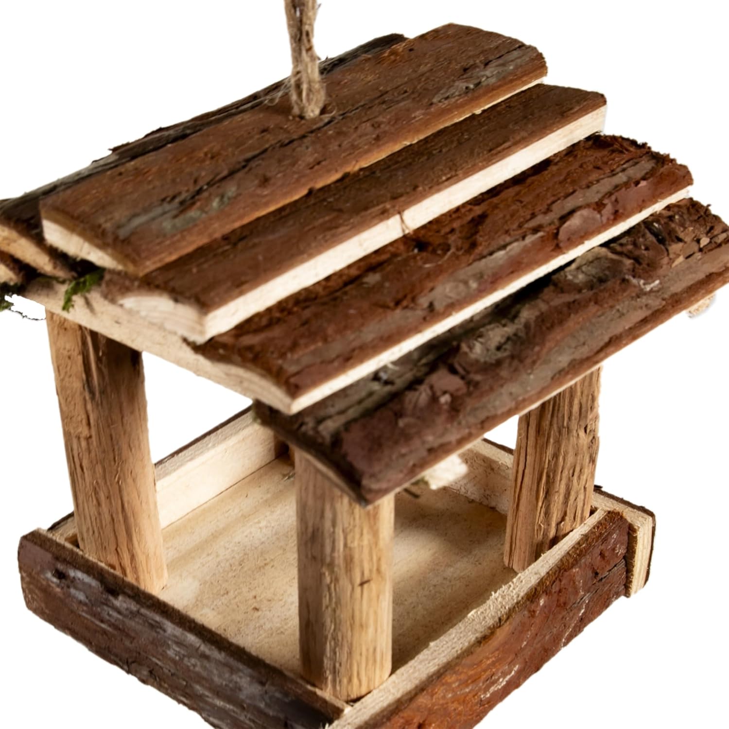 Cartanfill-Handmade Wooden Outdoor Birdhouse for Cardinals, Hanging Ga