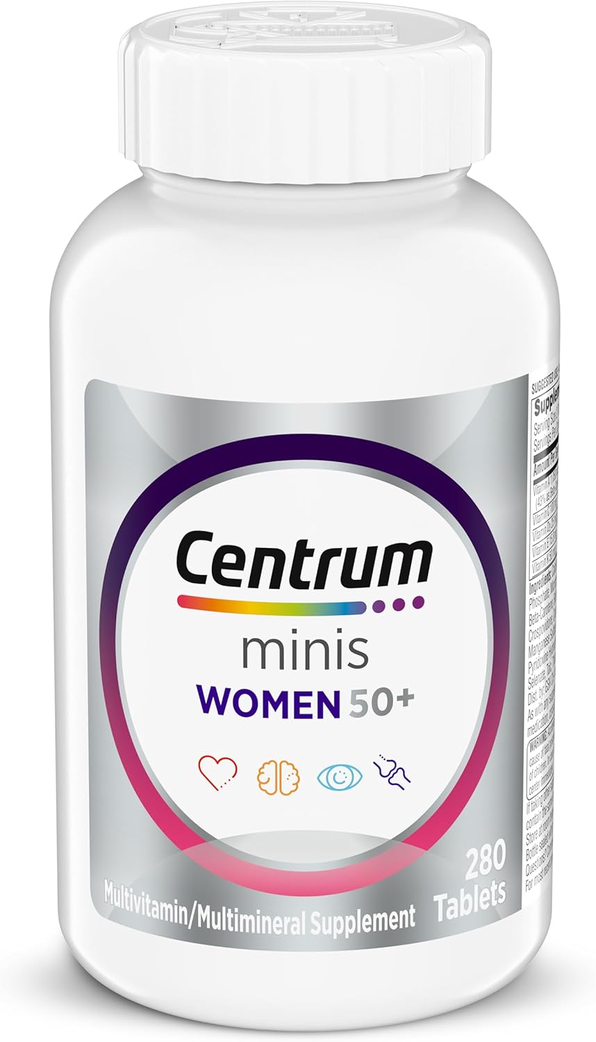 Centrum Minis Silver Women's Multivitamin for Women 50 Plus, Multimine